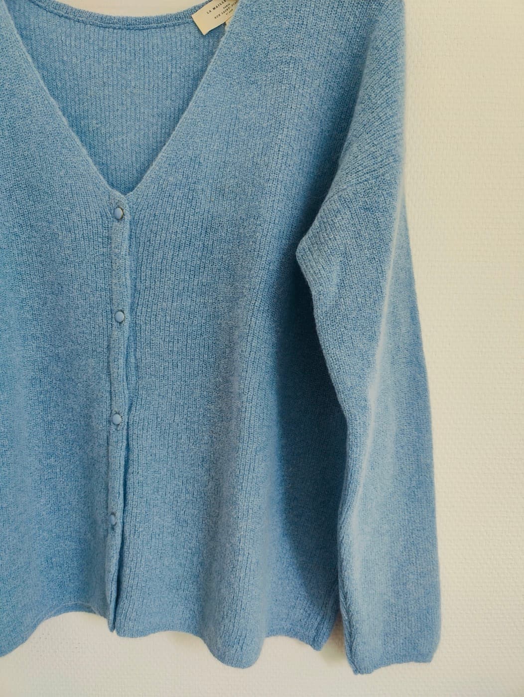 Gilet Sézane en mohair bleu ciel – Taille XXL — photo 3