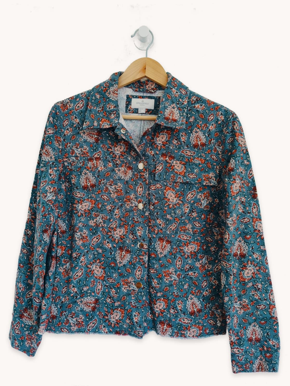 Casaco Springfield com estampado paisley floral – Tamanho S