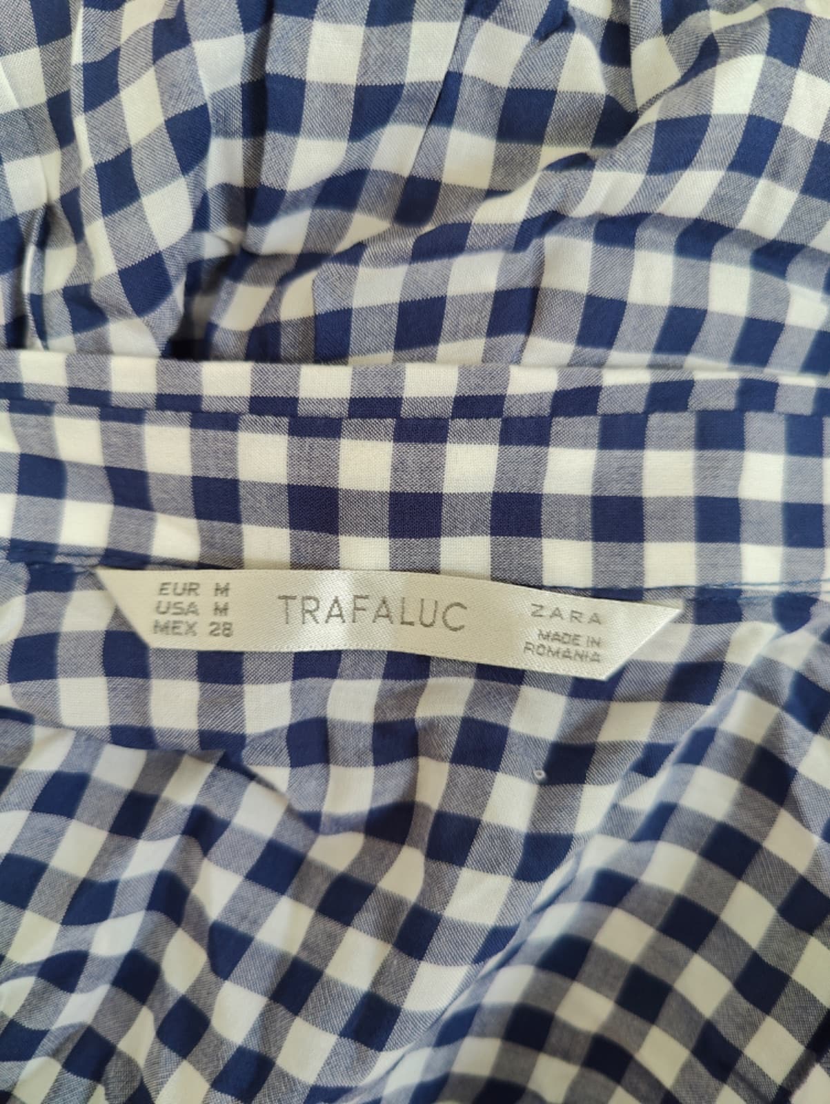 Chemise Zara à carreaux vichy – Taille M — photo 4