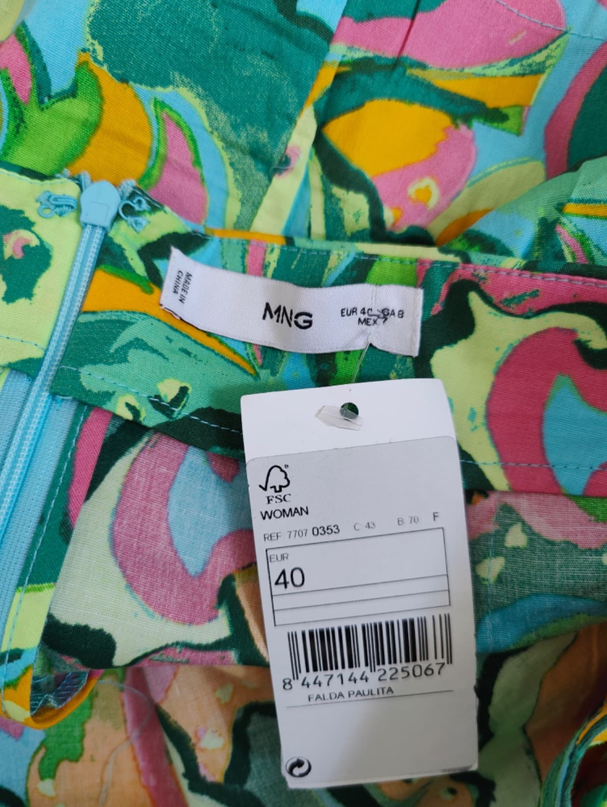 Jupe portefeuille à imprimé graphique – Taille 40 — photo 4