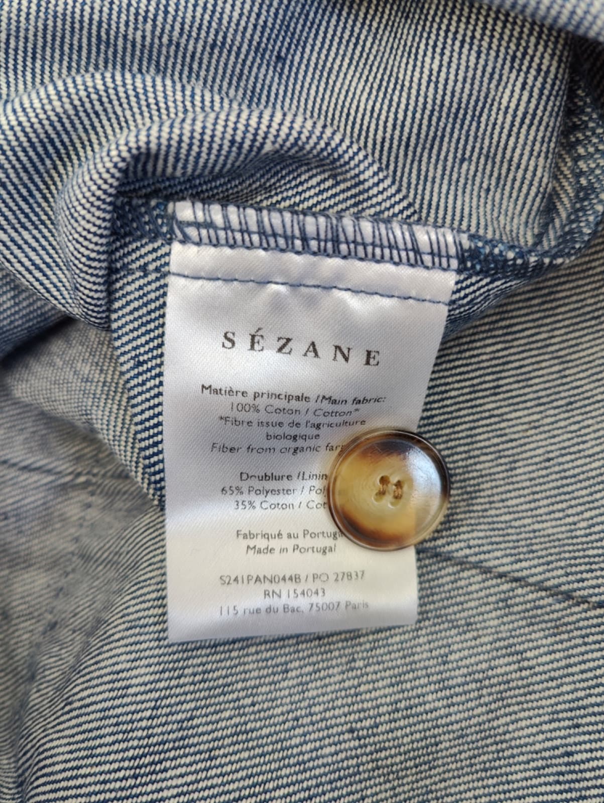 Pantalon Sézane en denim – Taille 42 — photo 6