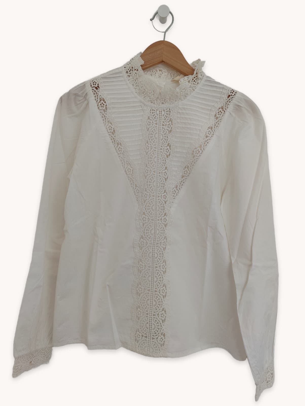 Blouse Sézane en dentelle macramé – Taille 40 — photo 1