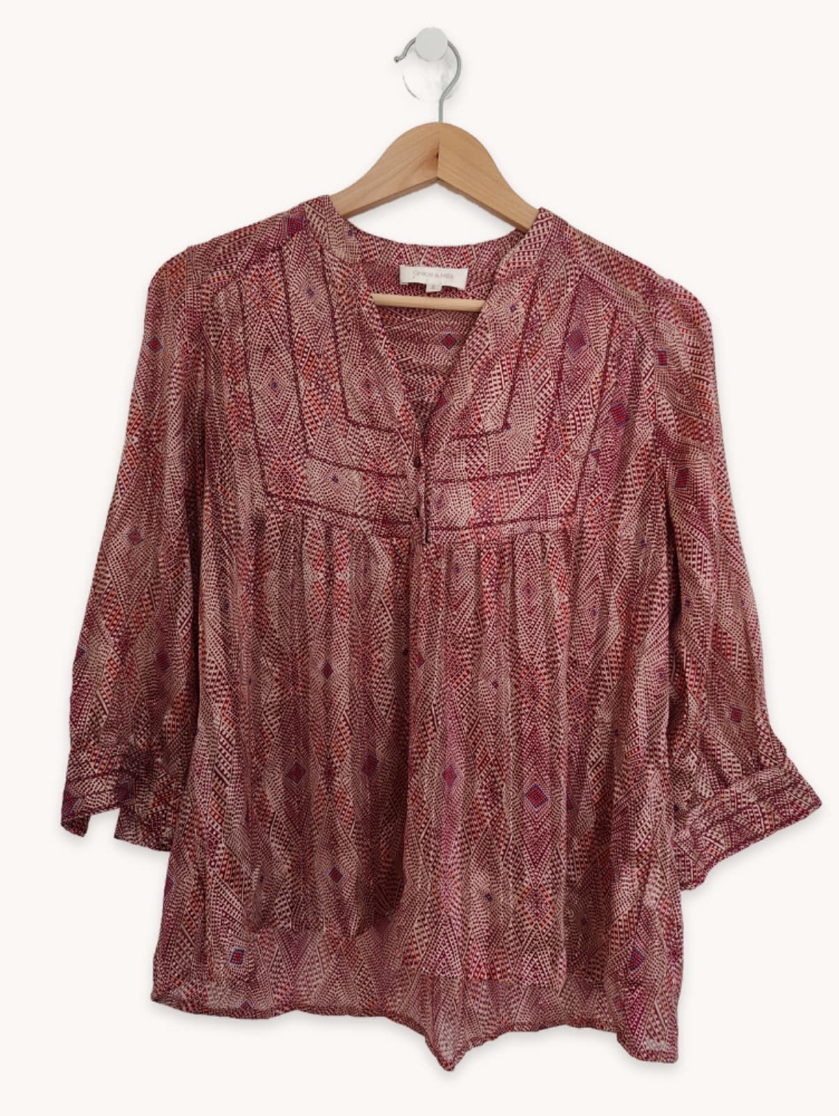 Blouse Grace & Mila à imprimé géométrique – Taille S — photo 1