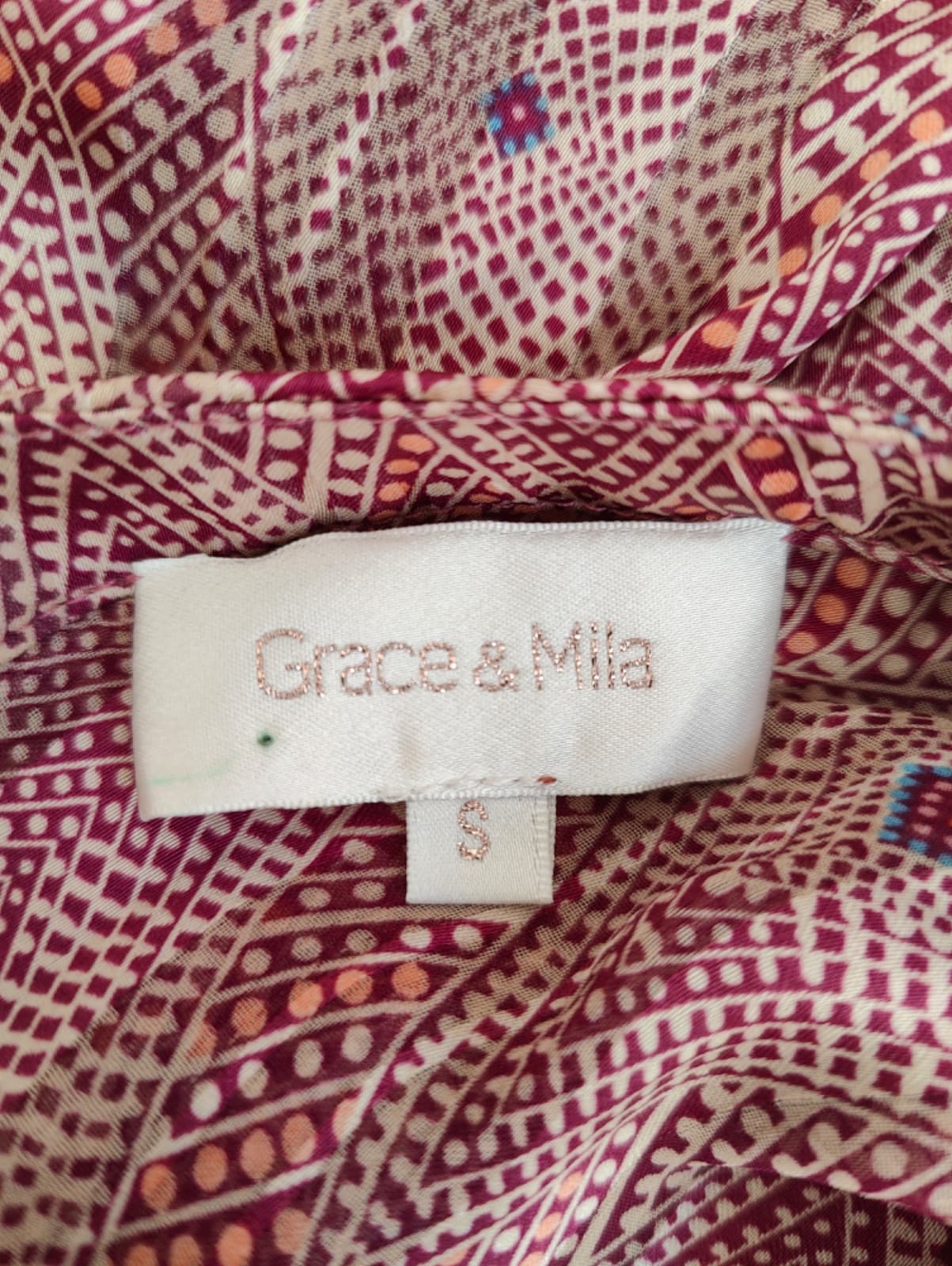 Blouse Grace & Mila à imprimé géométrique – Taille S — photo 5
