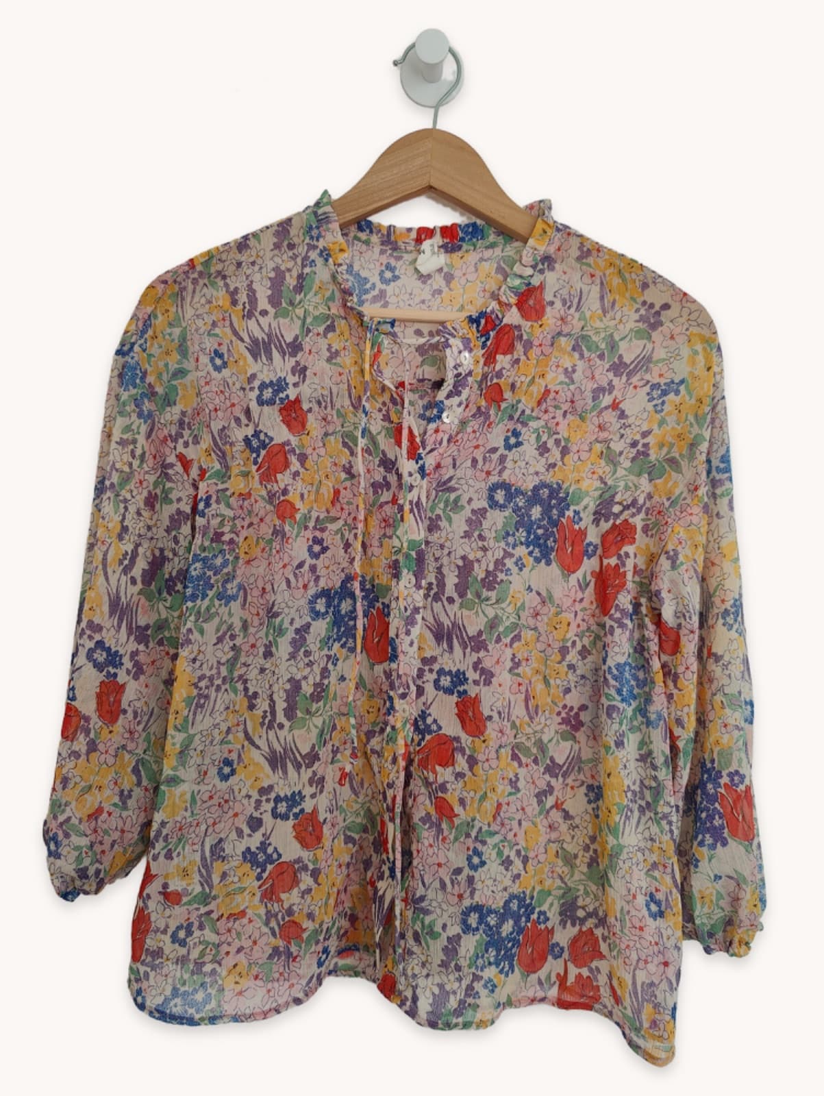 Blouse Mango à imprimé floral champêtre – Taille S — photo 1
