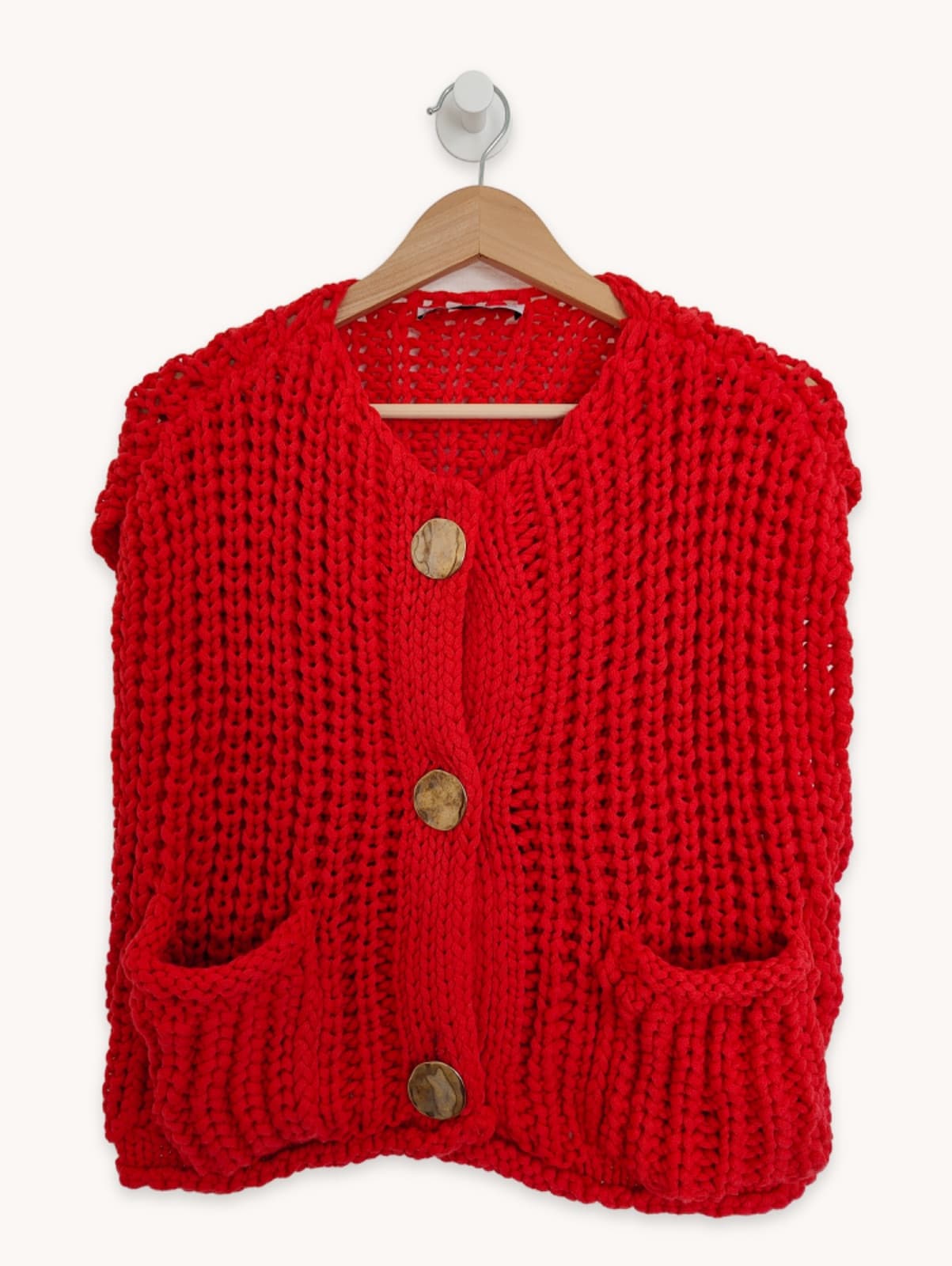 Gilet Zara en grosse maille côtelée – Taille S — photo 1