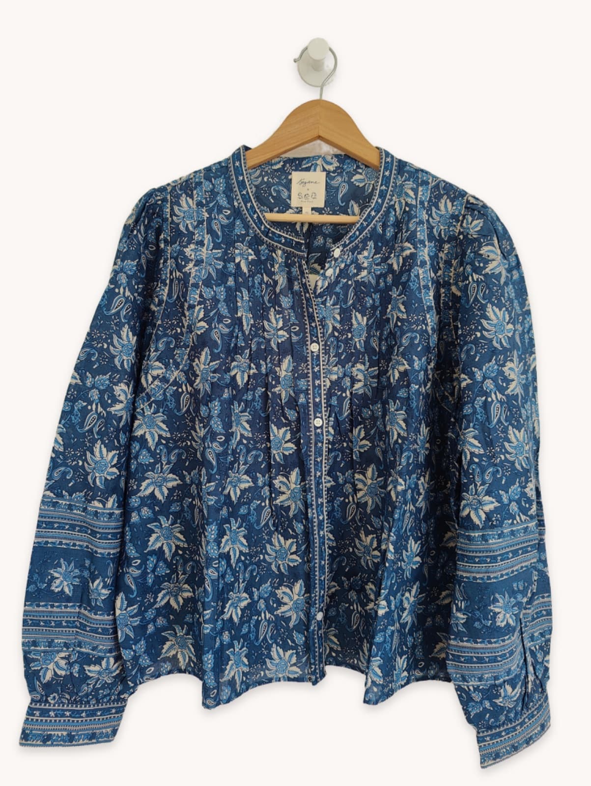 Blouse indigo Sézane x Sea NY – Taille 46 — photo 1