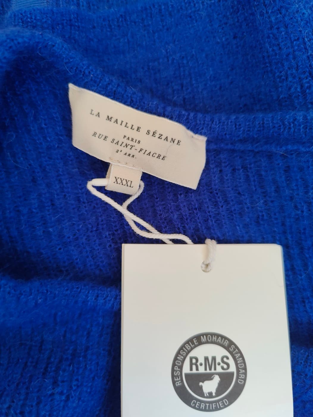 Gilet Sézane en maille bleu électrique – Taille XXXL — photo 5