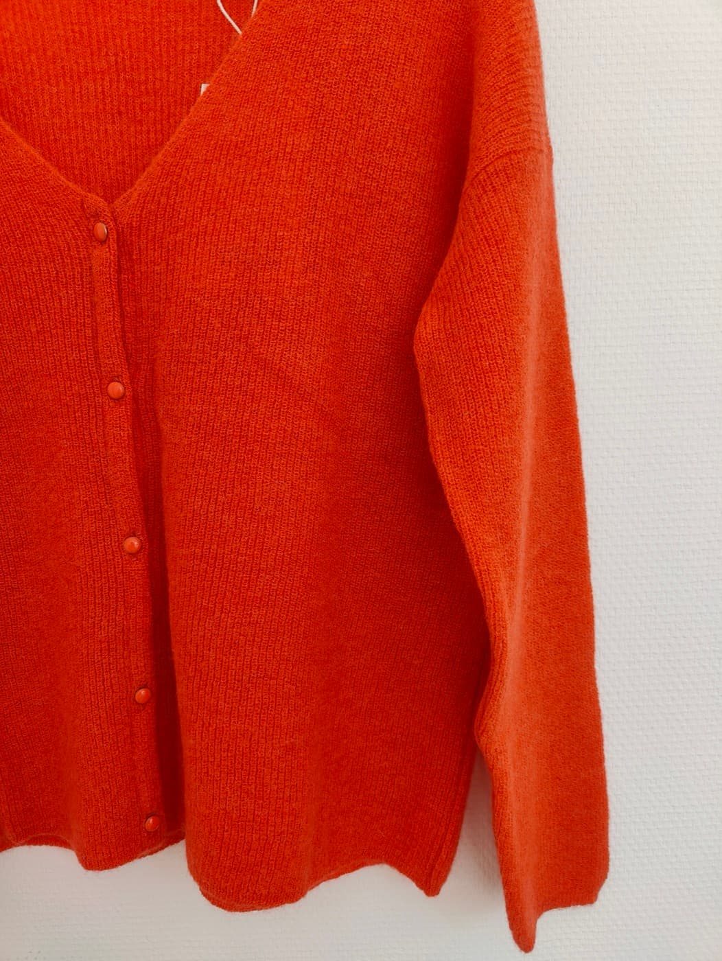 Gilet Sézane en mohair orange – Taille L — photo 3