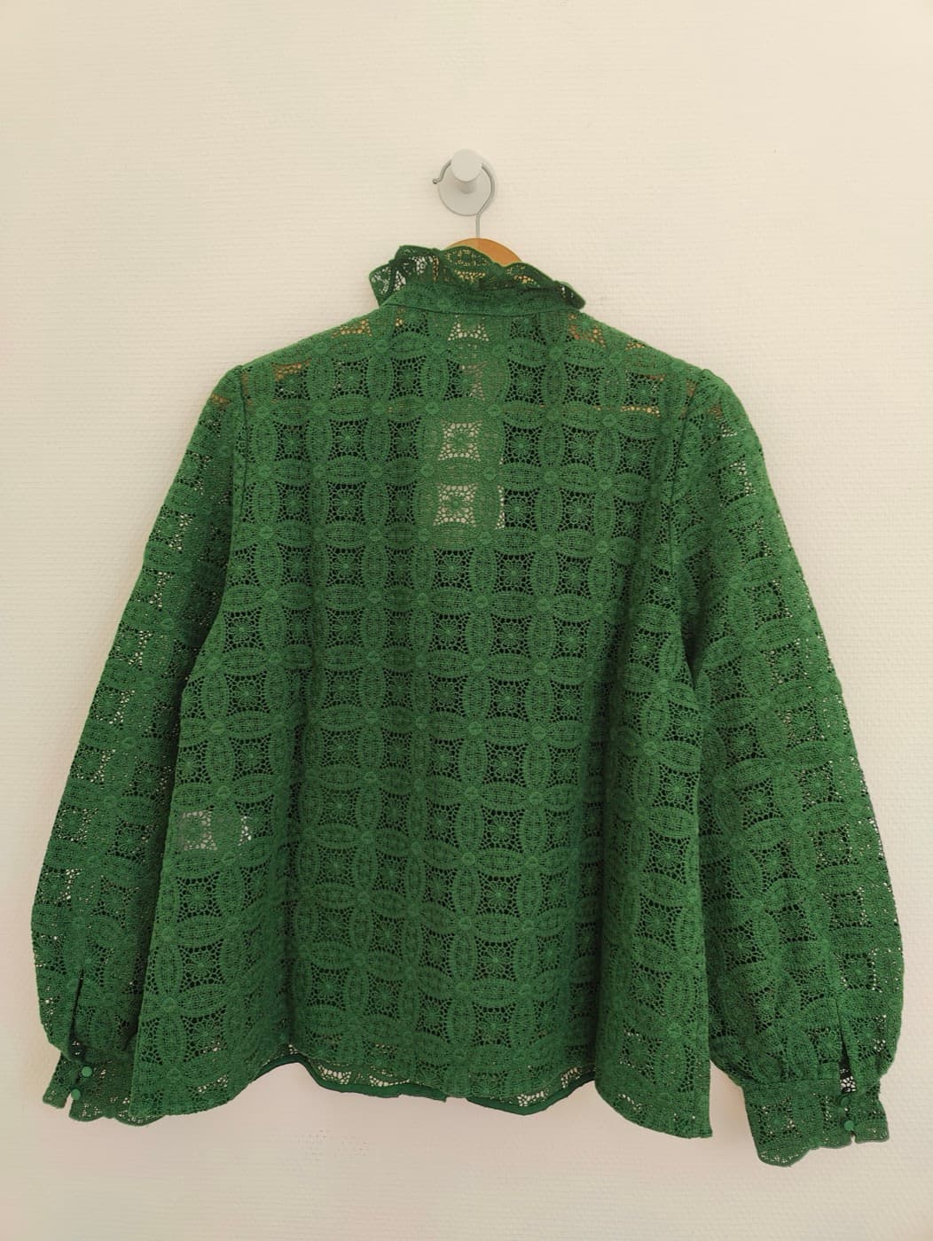 Chemise Sézane en dentelle verte – Taille 44 — photo 4