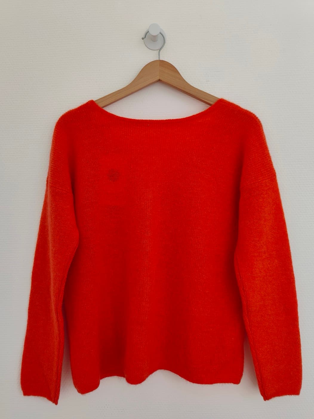 Gilet Sézane en mohair orange corail – Taille XL — photo 4