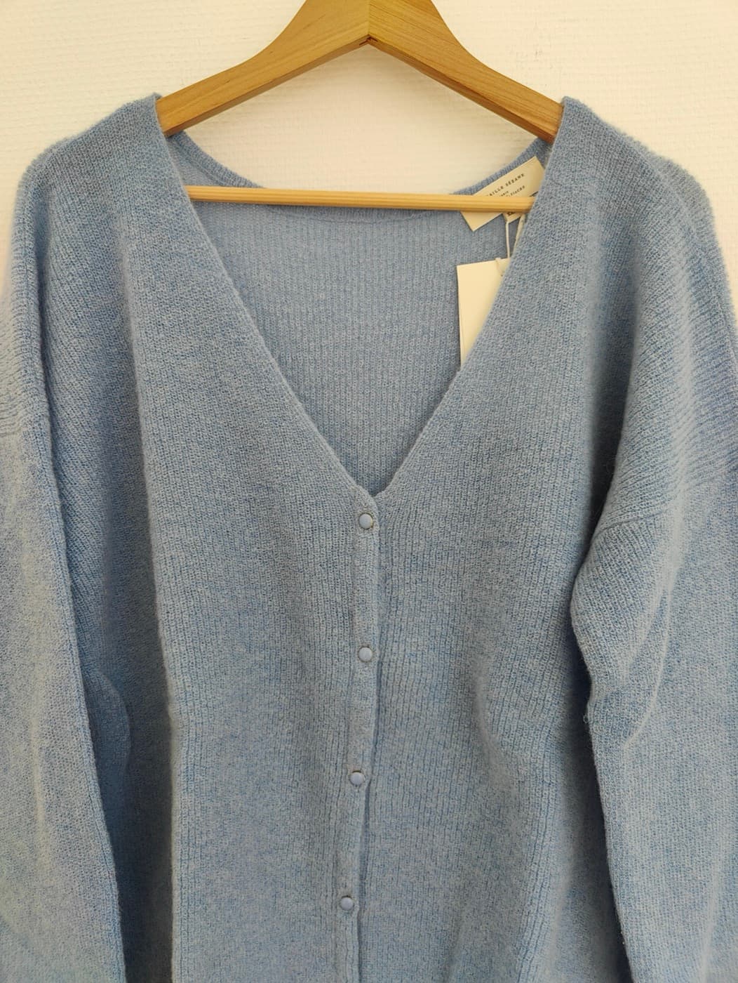Gilet Sézane en mohair bleu ciel – Taille XXXL — photo 2