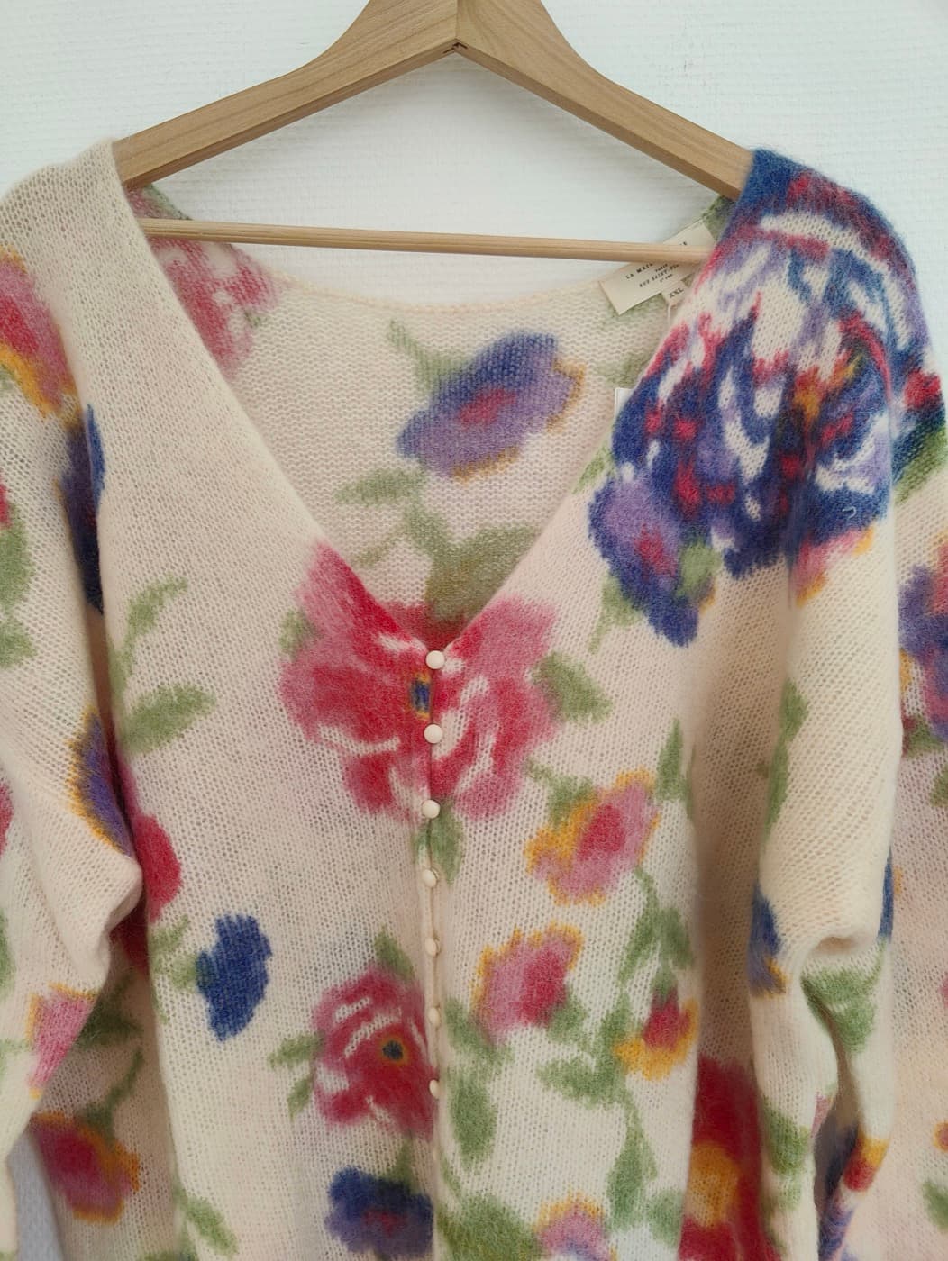Gilet Sézane en maille à imprimé floral – Taille XXL — photo 2