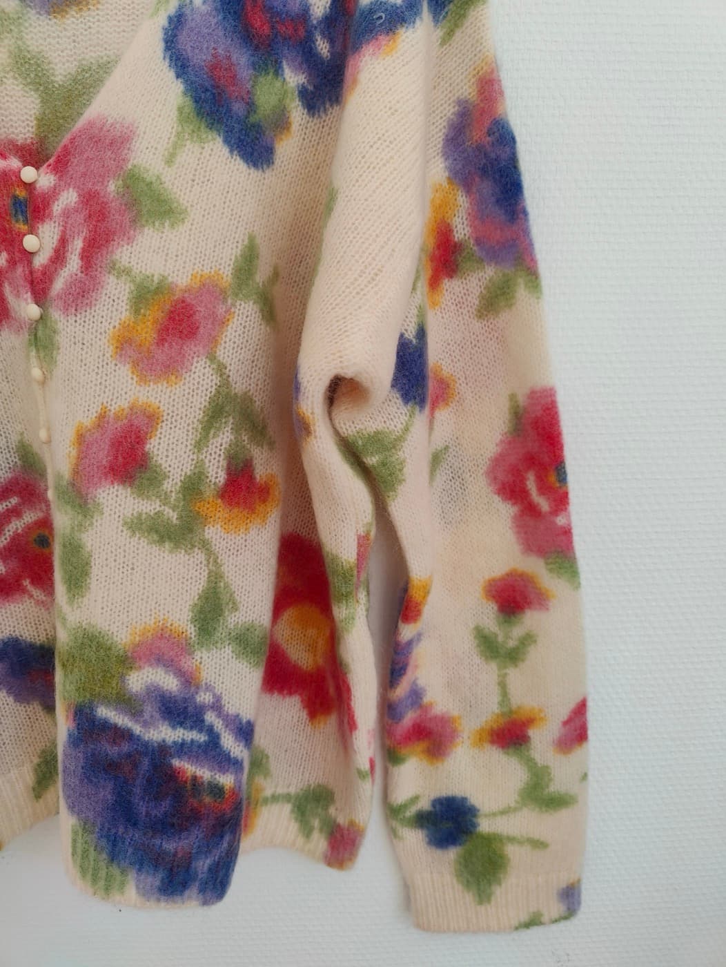 Gilet Sézane en maille à imprimé floral – Taille XXL — photo 3