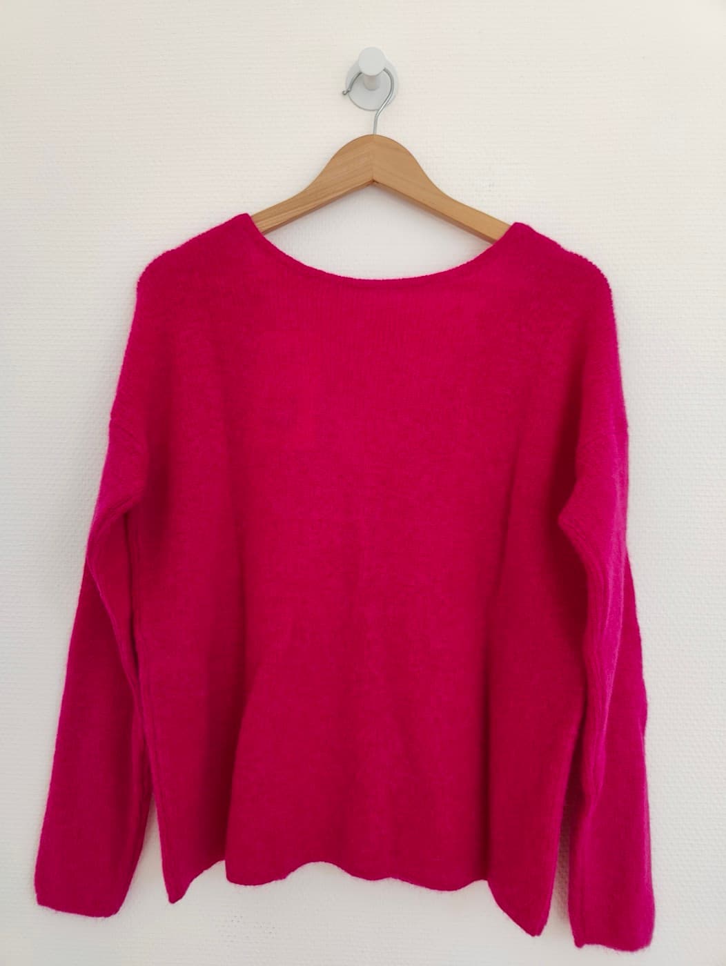 Pull Sézane en mohair rose fuchsia – Taille L — photo 4