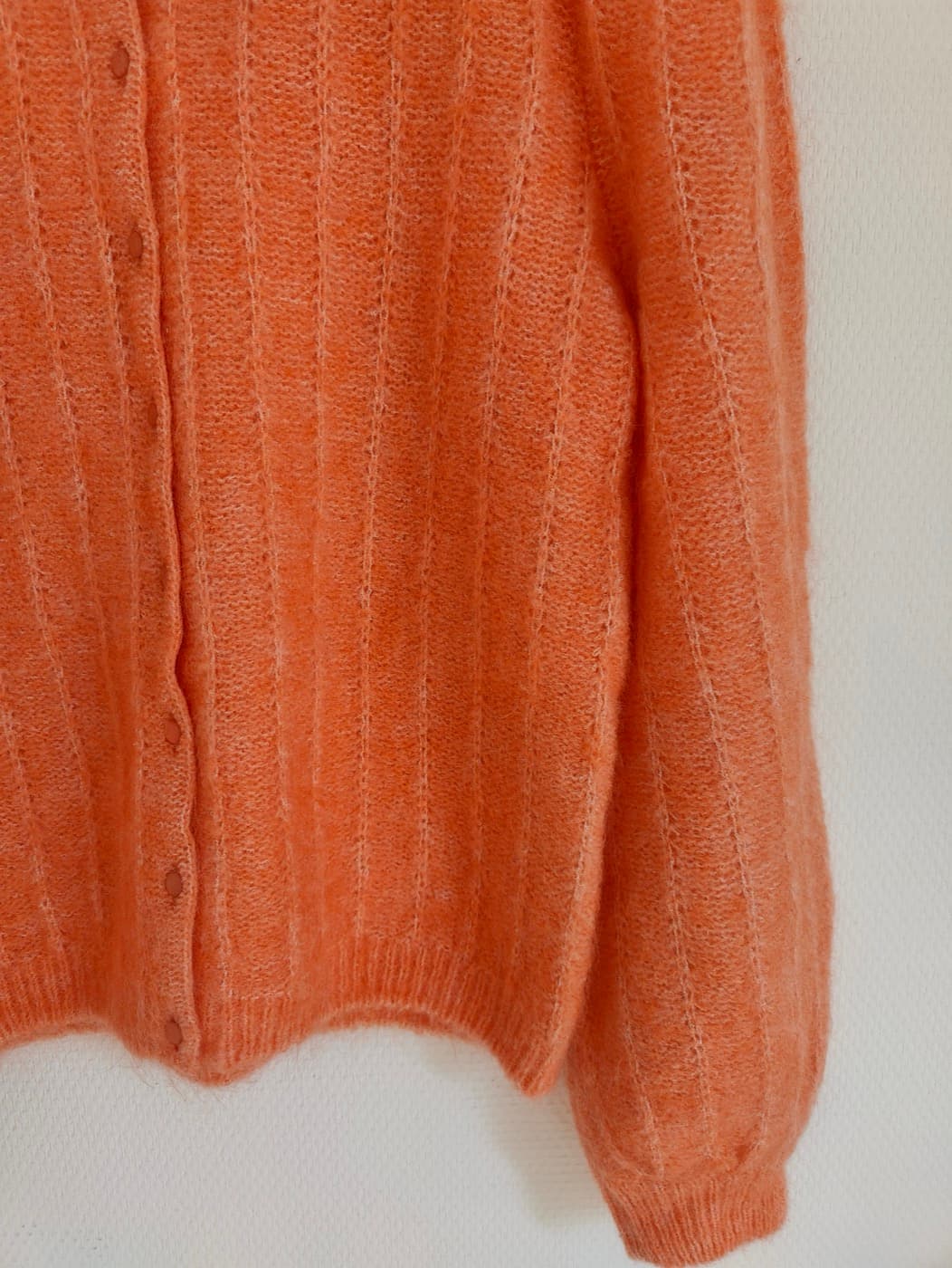 Gilet Sézane en mohair orange – Taille M — photo 3