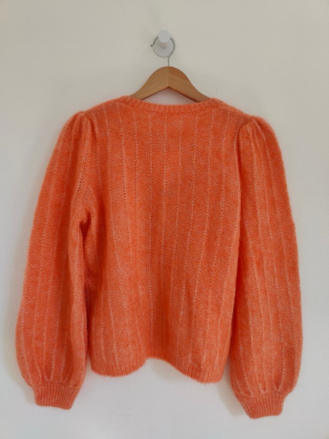 Gilet Sézane en mohair orange – Taille M — photo 4