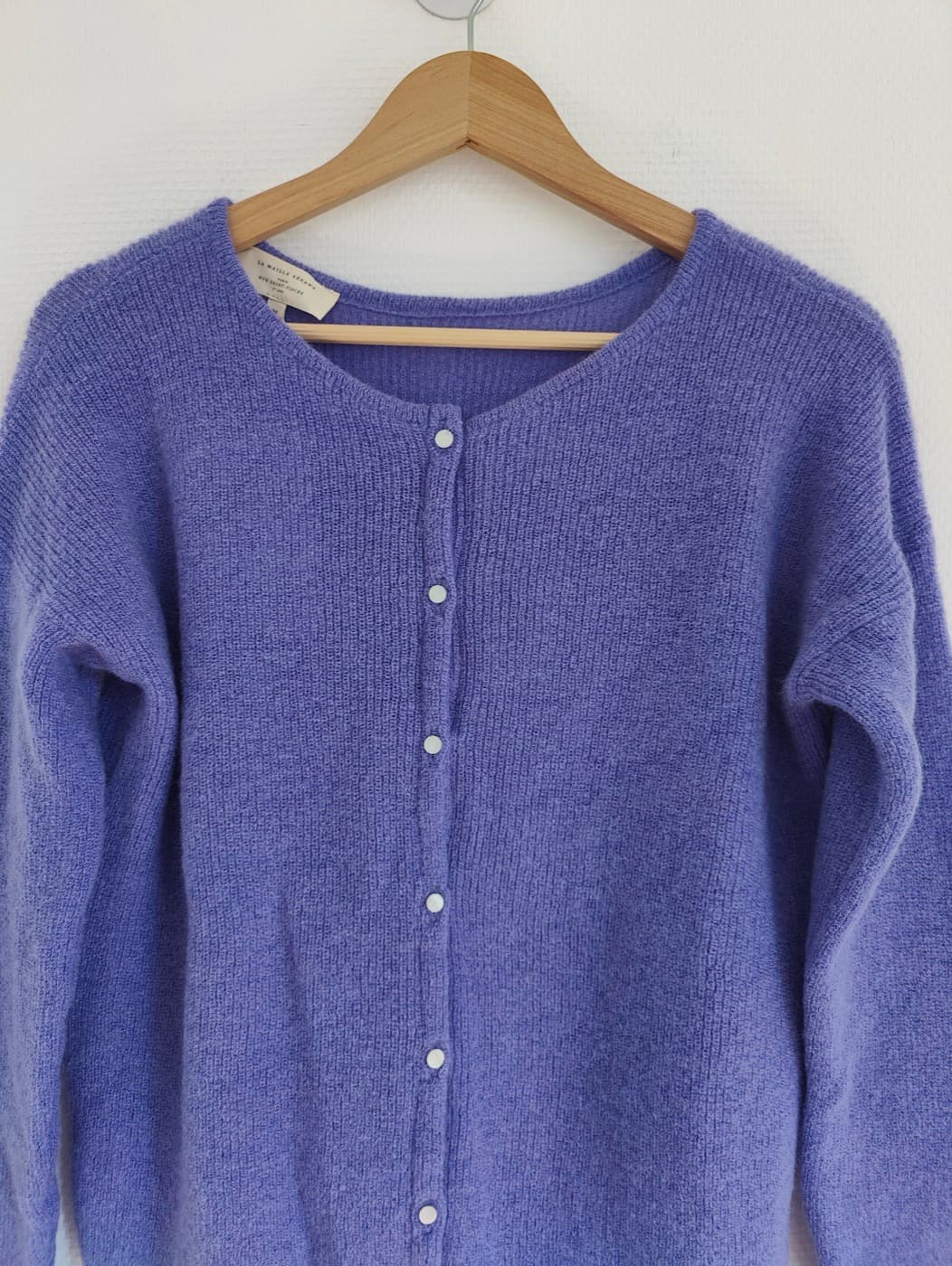 Gilet Sézane en mohair violet – Taille M — photo 2