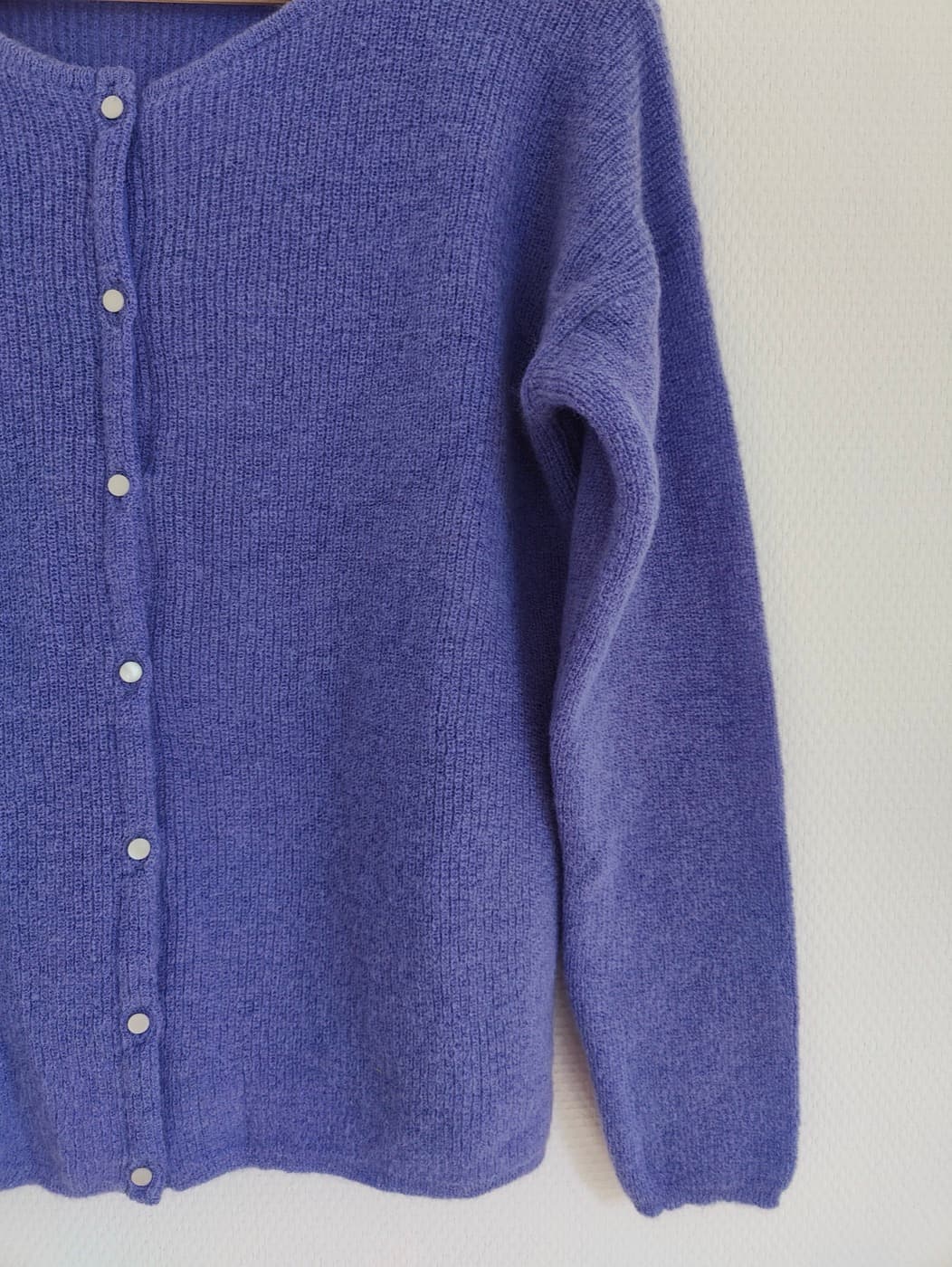 Gilet Sézane en mohair violet – Taille M — photo 3
