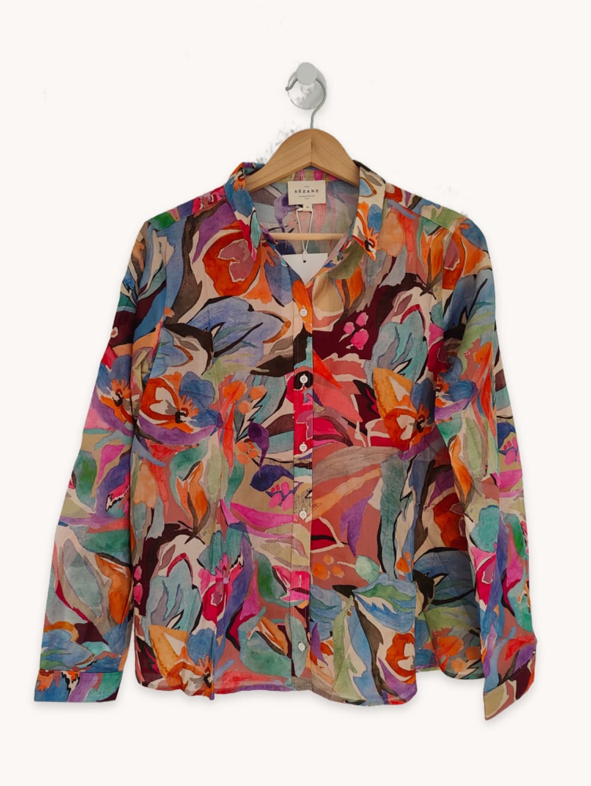 Chemise Sézane imprimé floral aquarelle – Taille 40 — photo 1