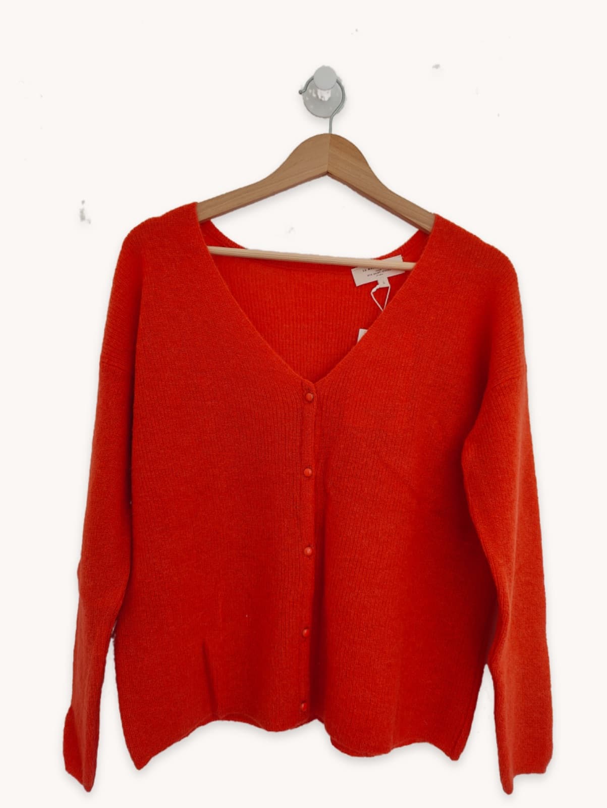 Gilet Sézane en mohair orange – Taille L — photo 1