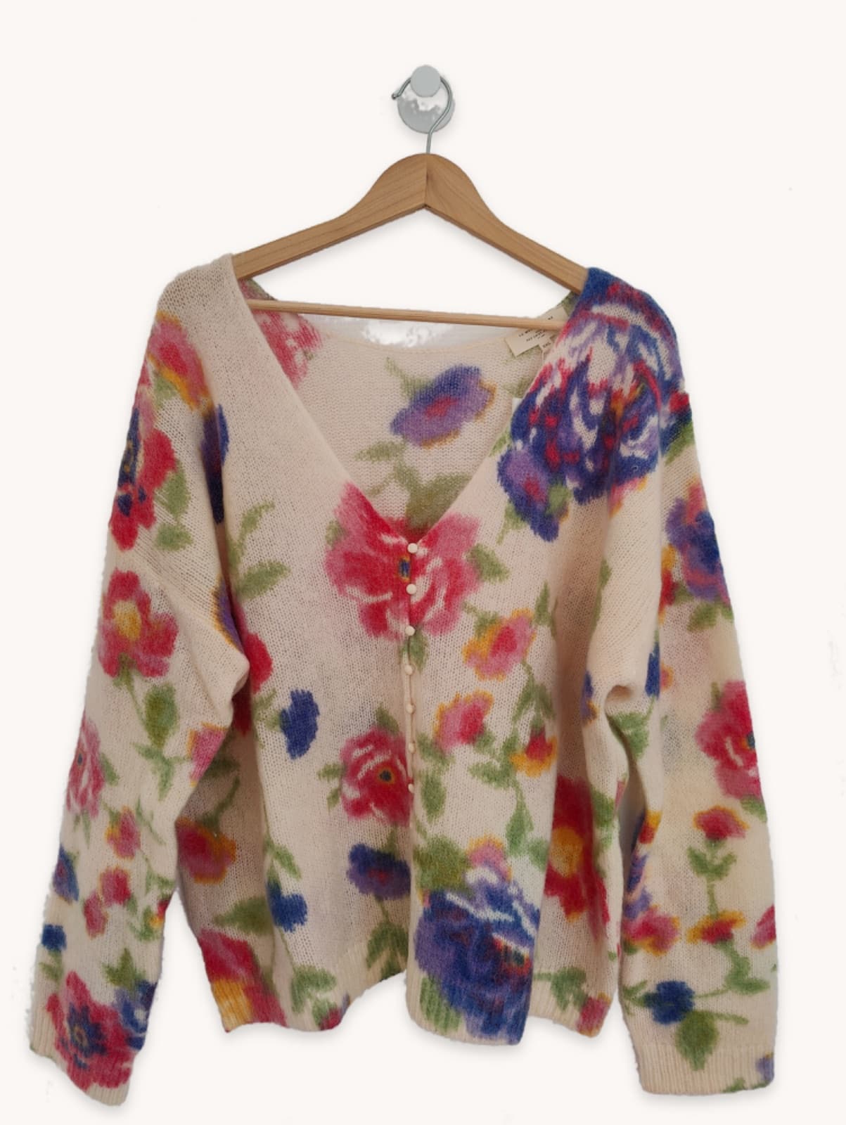 Gilet Sézane en maille à imprimé floral – Taille XXL — photo 1