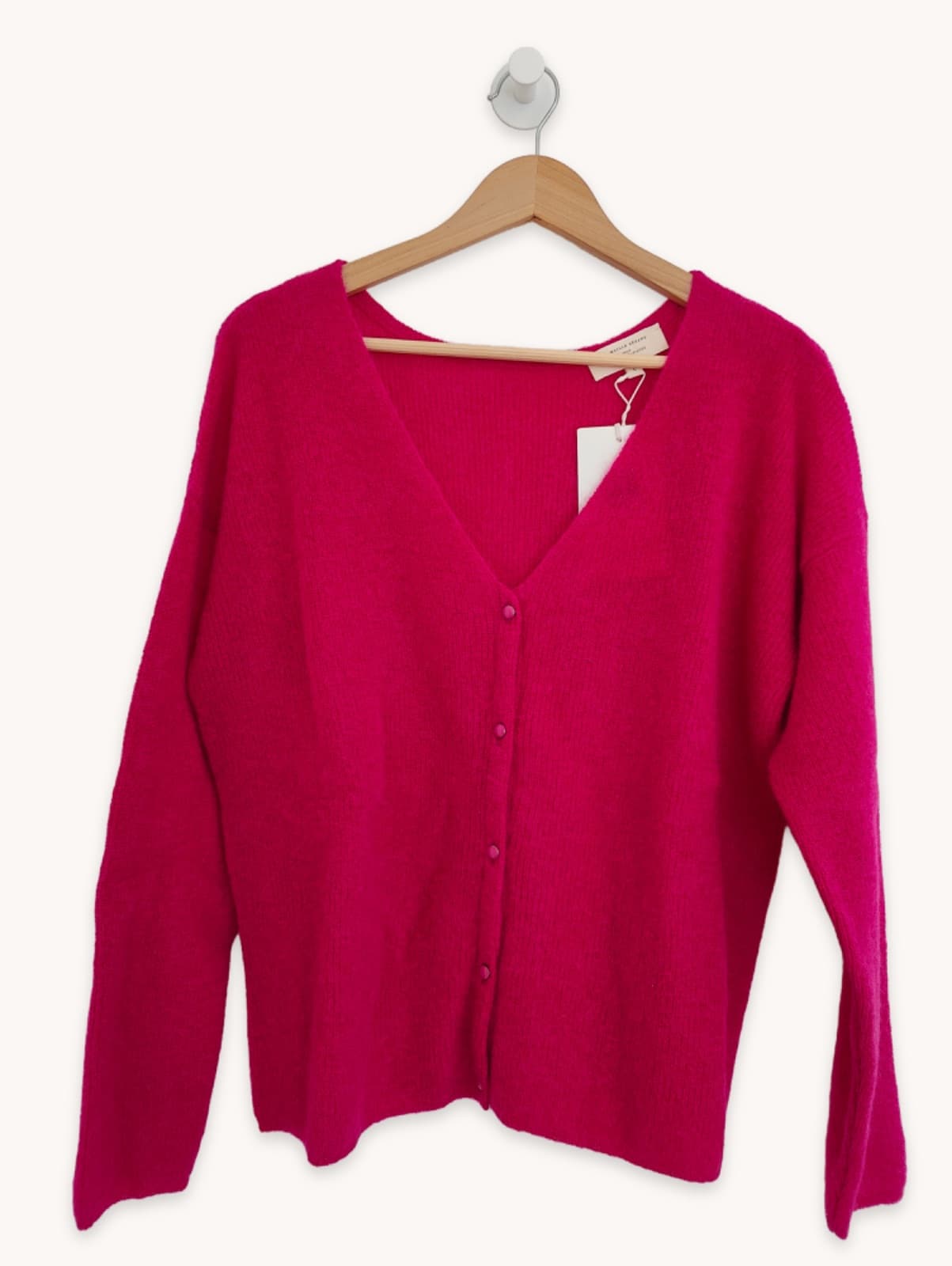 Pull Sézane en mohair rose fuchsia – Taille L — photo 1