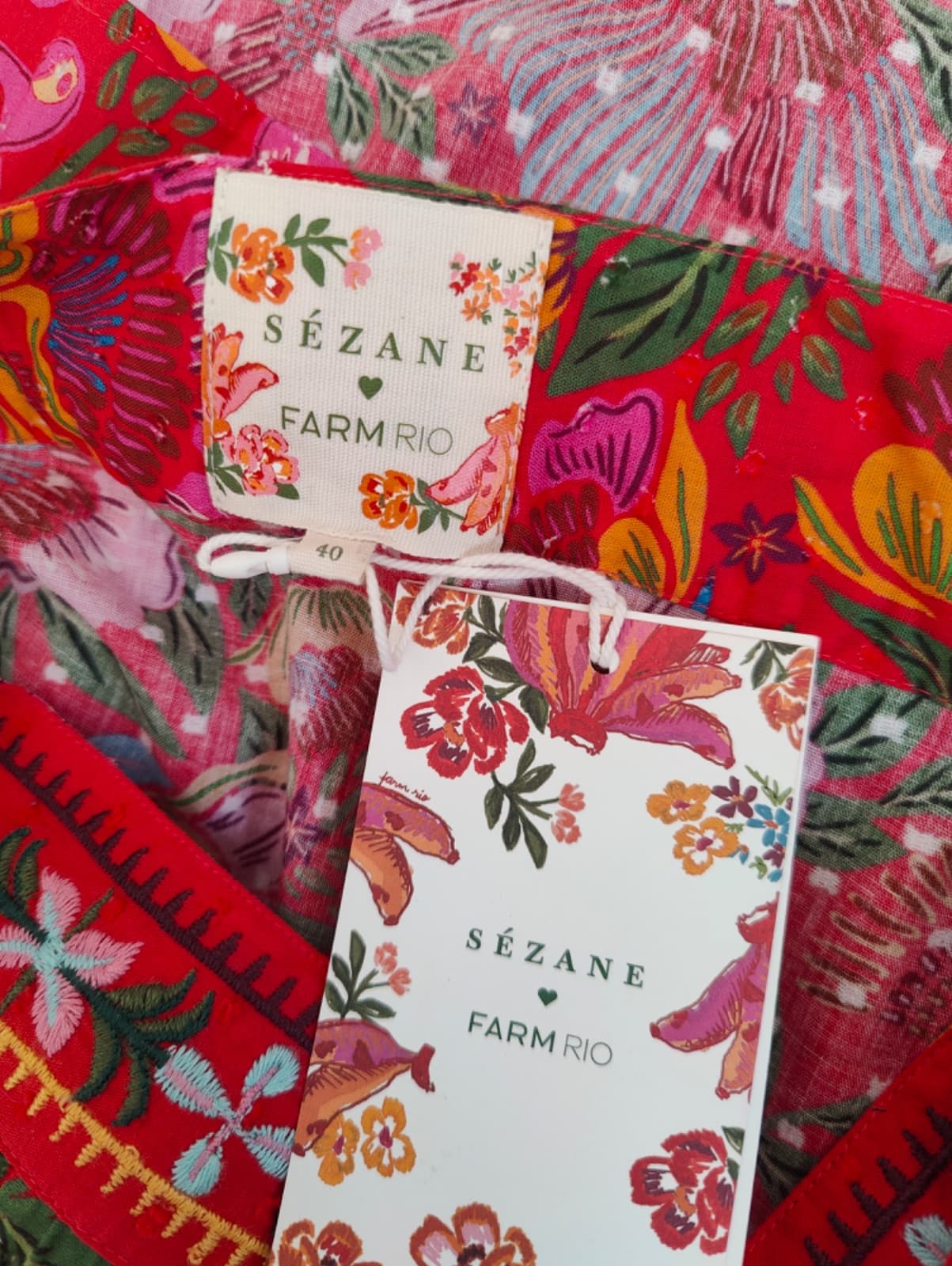 Blouse Sézane x Farm rio à imprimé floral – Taille L — photo 5