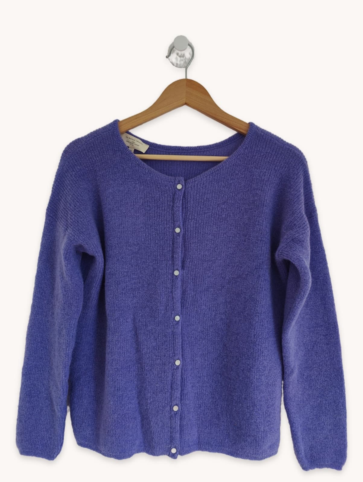 Gilet Sézane en mohair violet – Taille M — photo 1