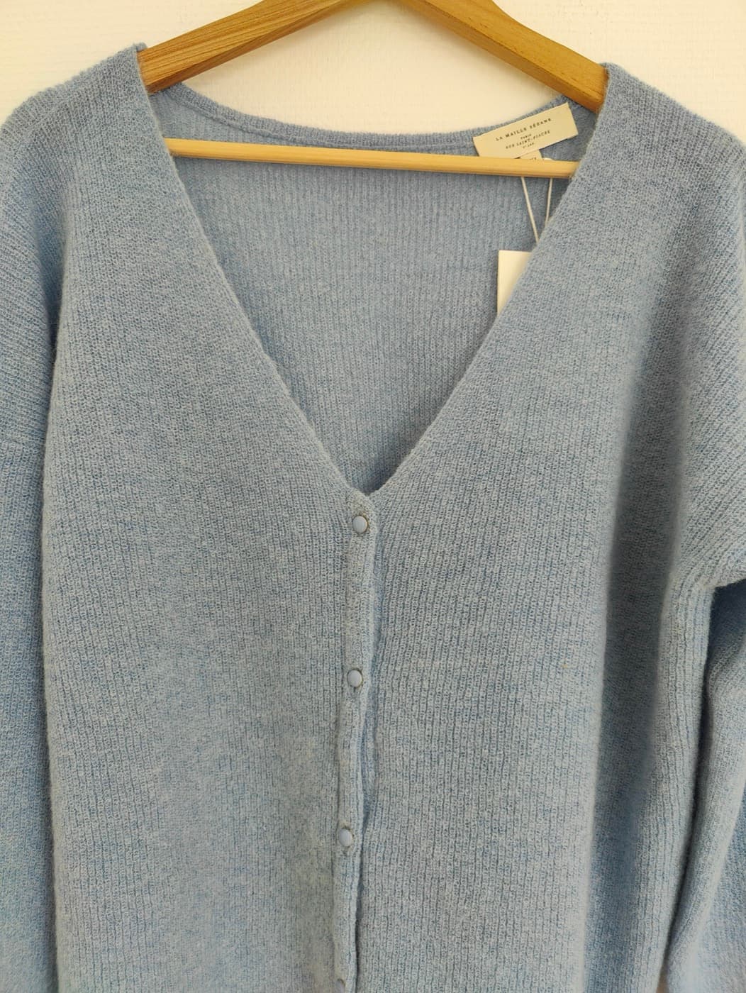 Gilet Sézane en mohair bleu ciel – Taille XXL — photo 2