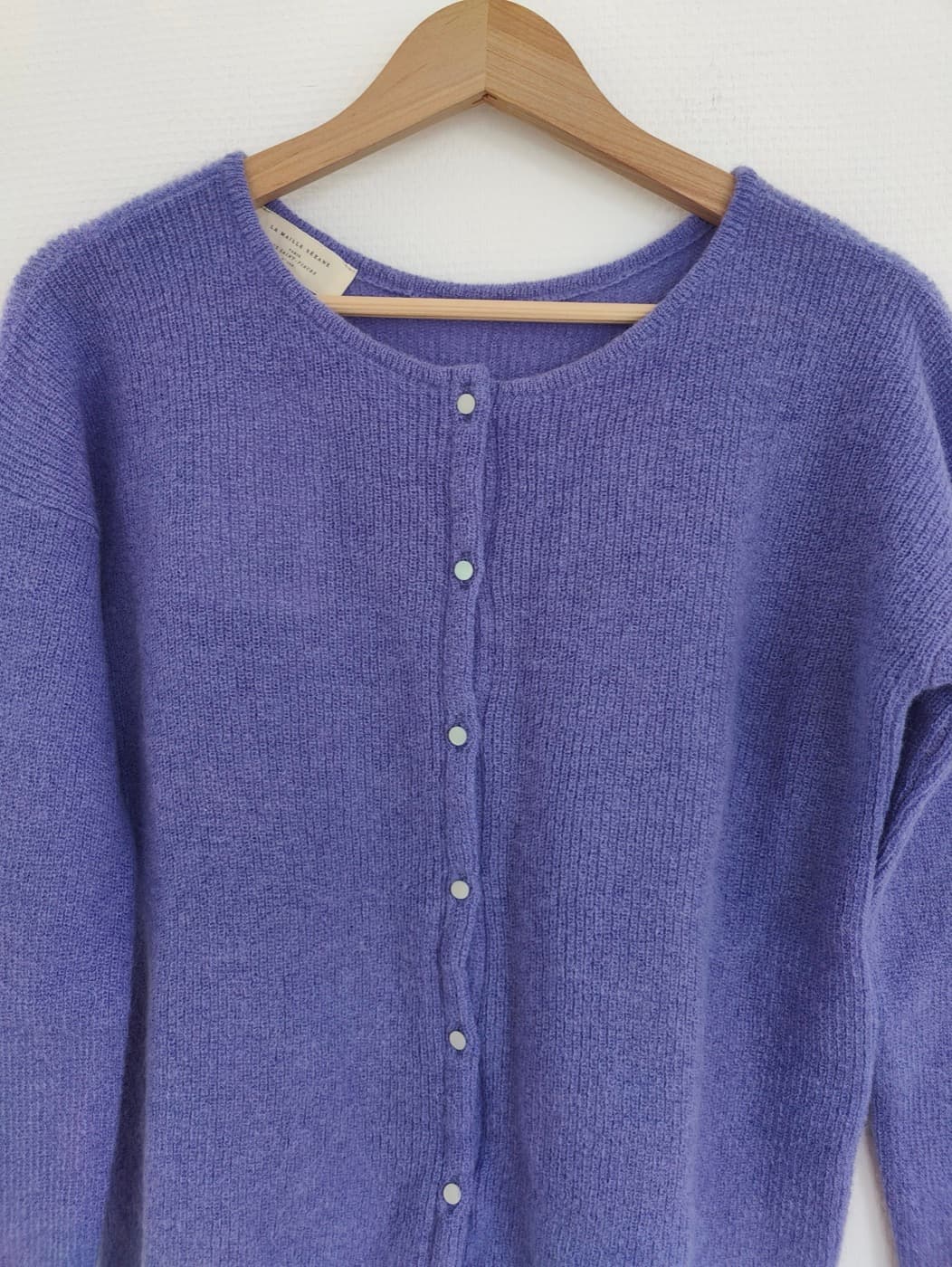 Cardigan Sézane en mohair violet – Taille S — photo 2