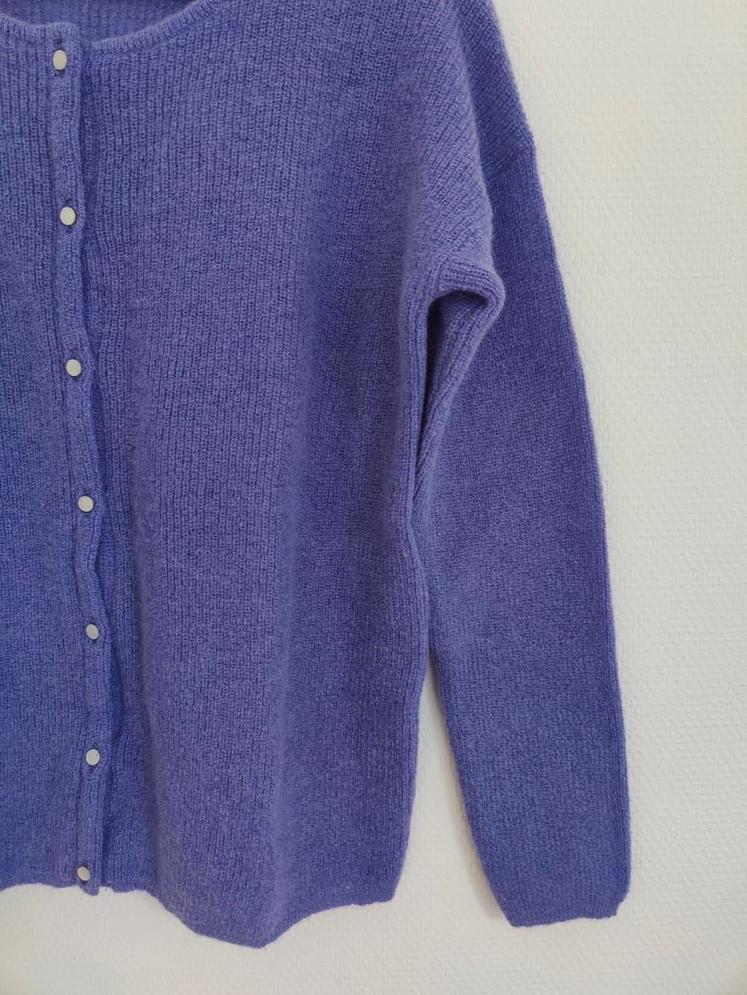 Cardigan Sézane en mohair violet – Taille S — photo 3