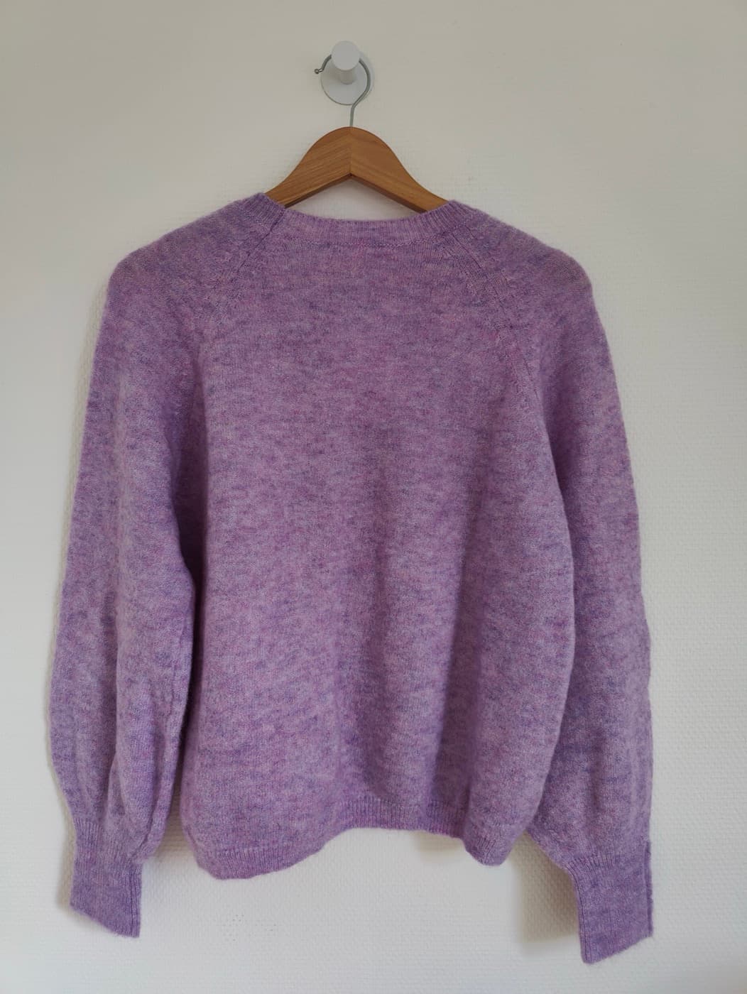 Pull Sézane en mohair lilas chiné – Taille L — photo 4