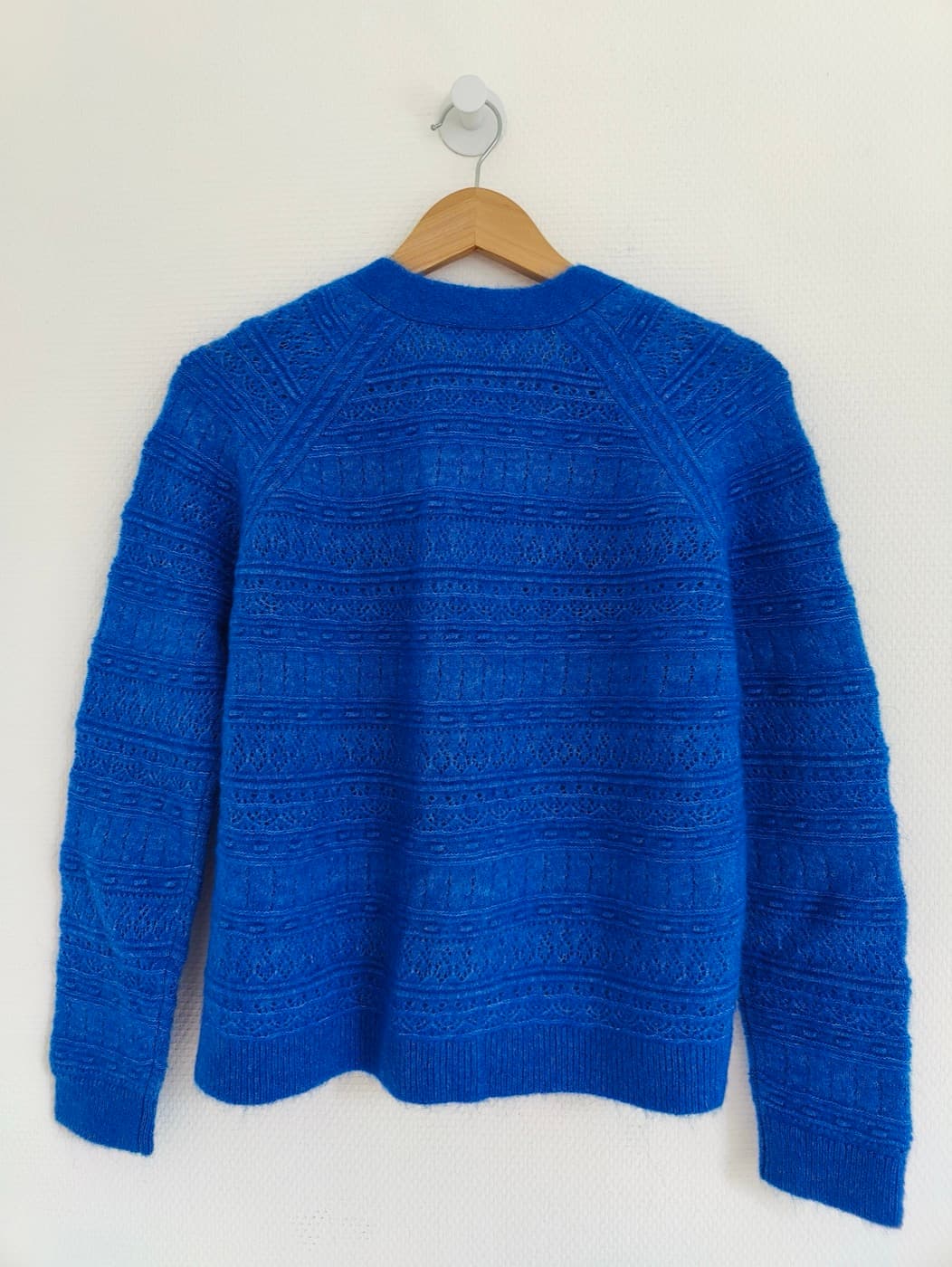 Gilet Sézane en mohair bleu roi – Taille XS — photo 4