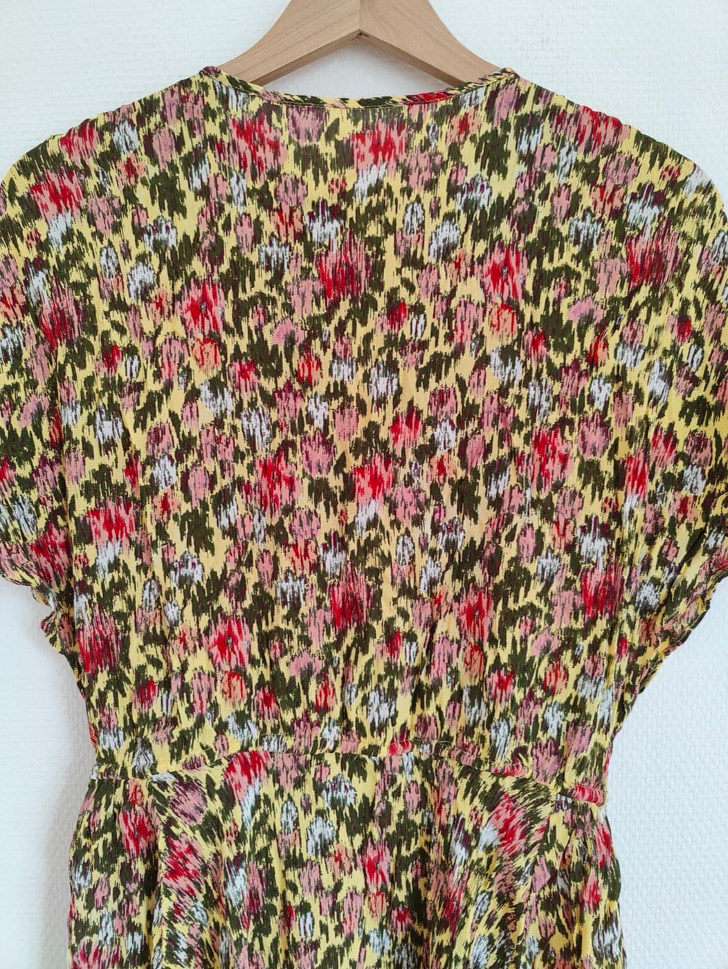 Robe Sfera à imprimé fleuri vert et rose – Taille S — photo 2