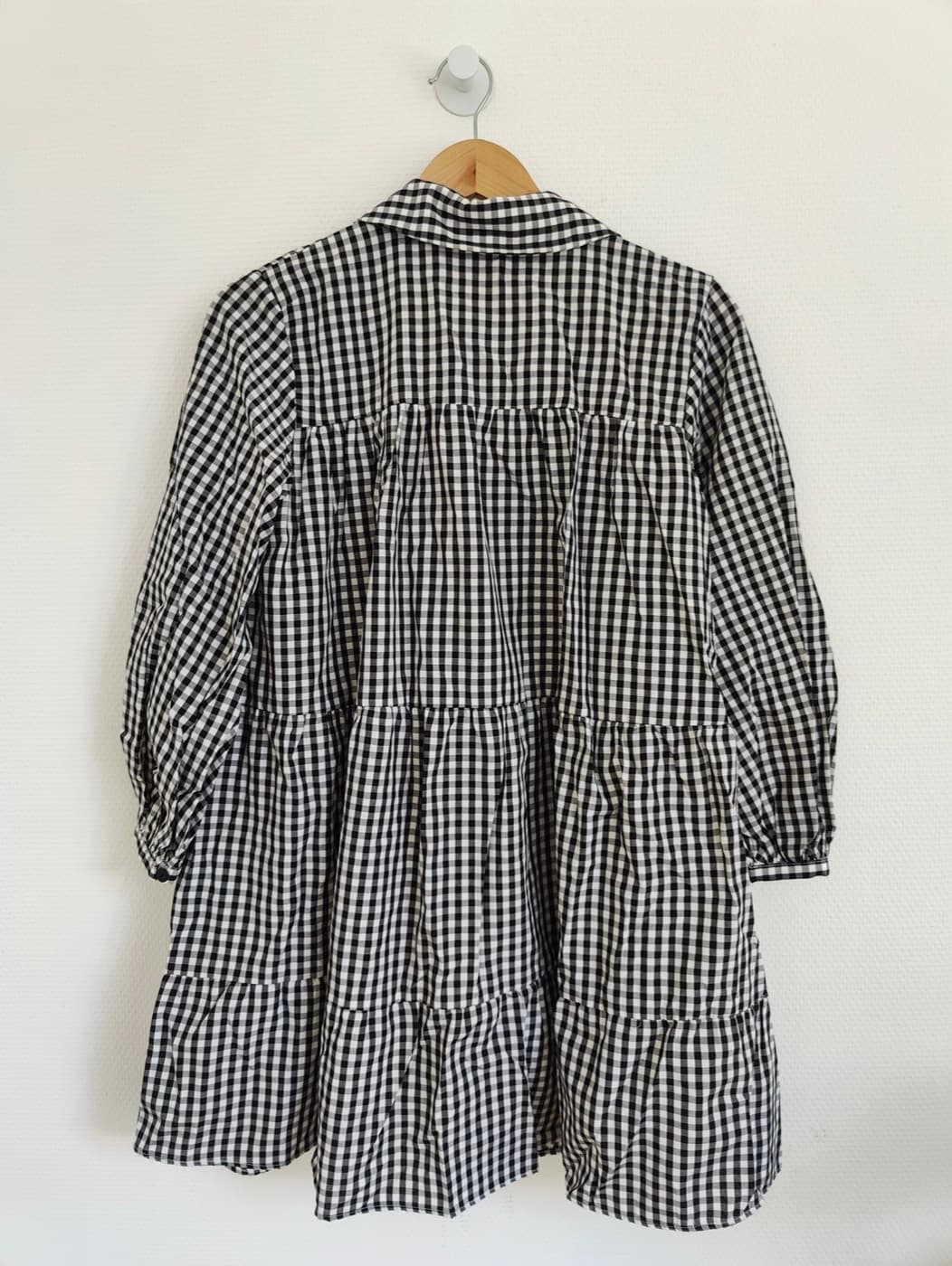 Robe Zara à imprimé vichy noir et blanc – Taille XS — photo 4