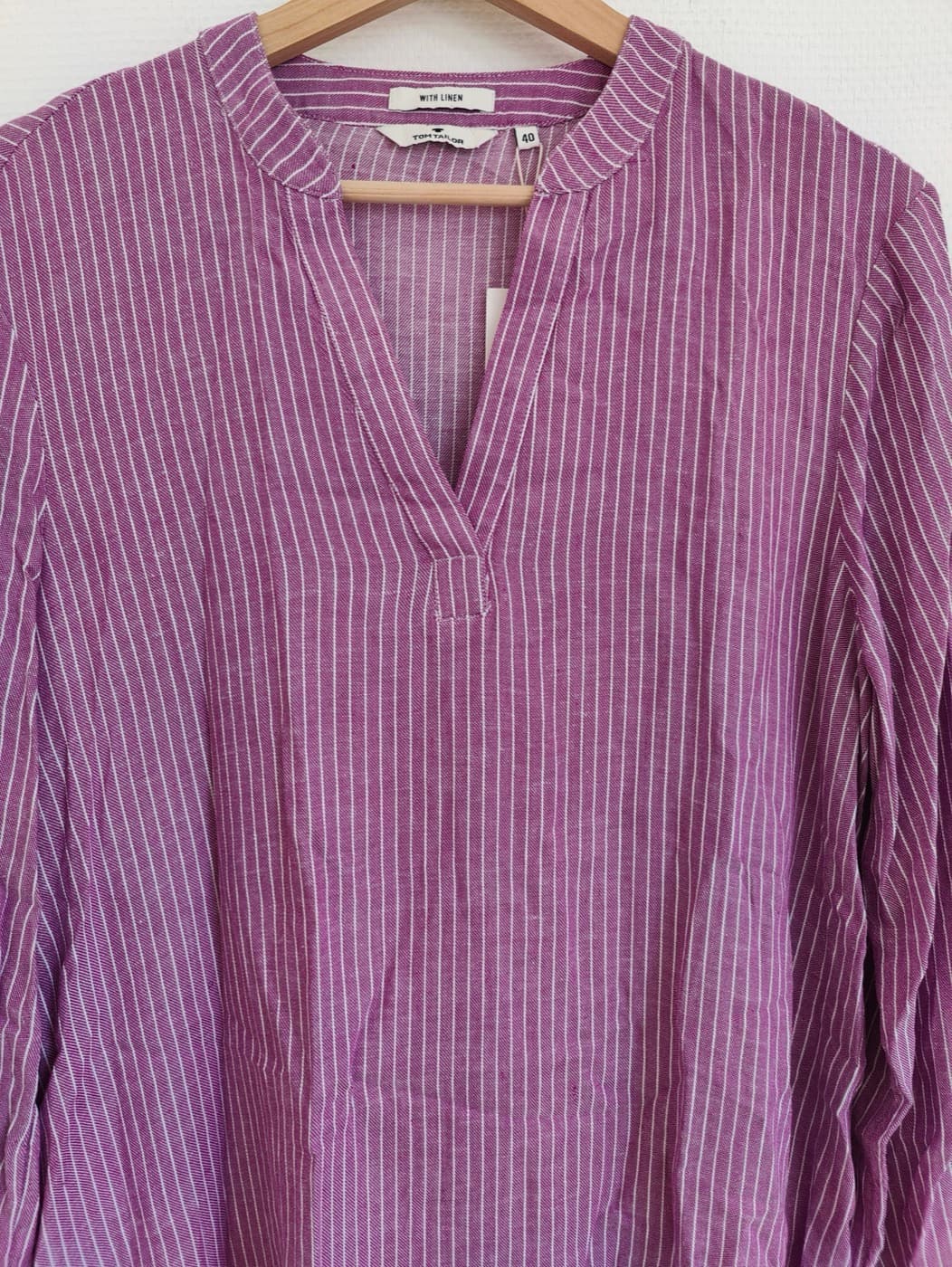 Robe Tom Tailor à fines rayures violettes – Taille 40 — photo 2