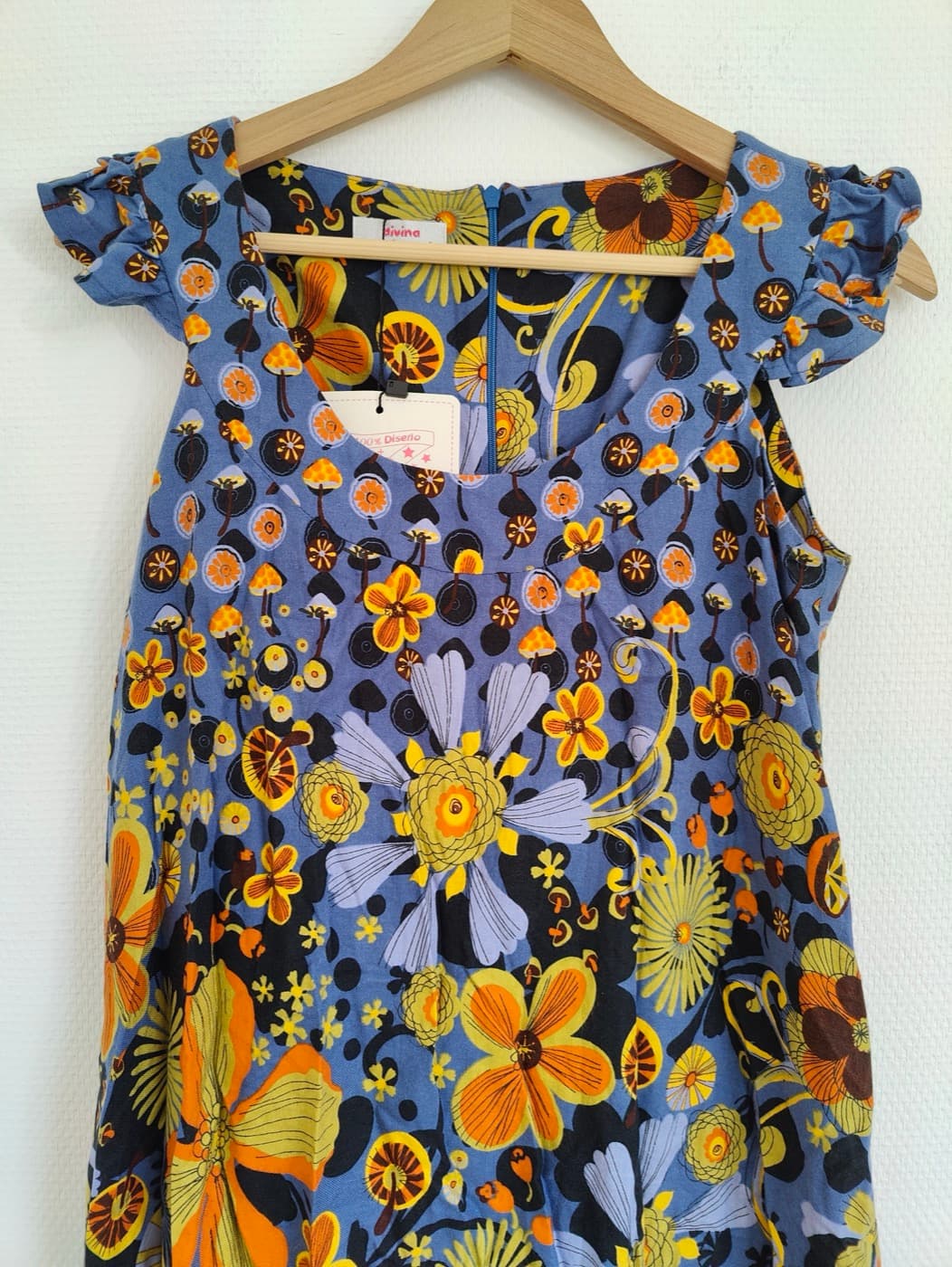 Robe Divina Providencia à imprimé floral rétro – Taille 38 — photo 2