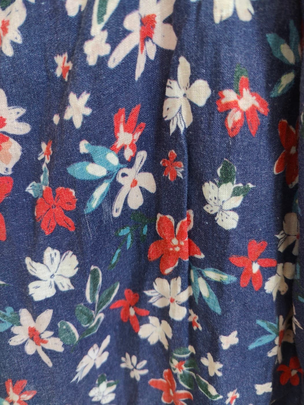 Robe Mango à imprimé floral sur fond marine – Taille M — photo 4