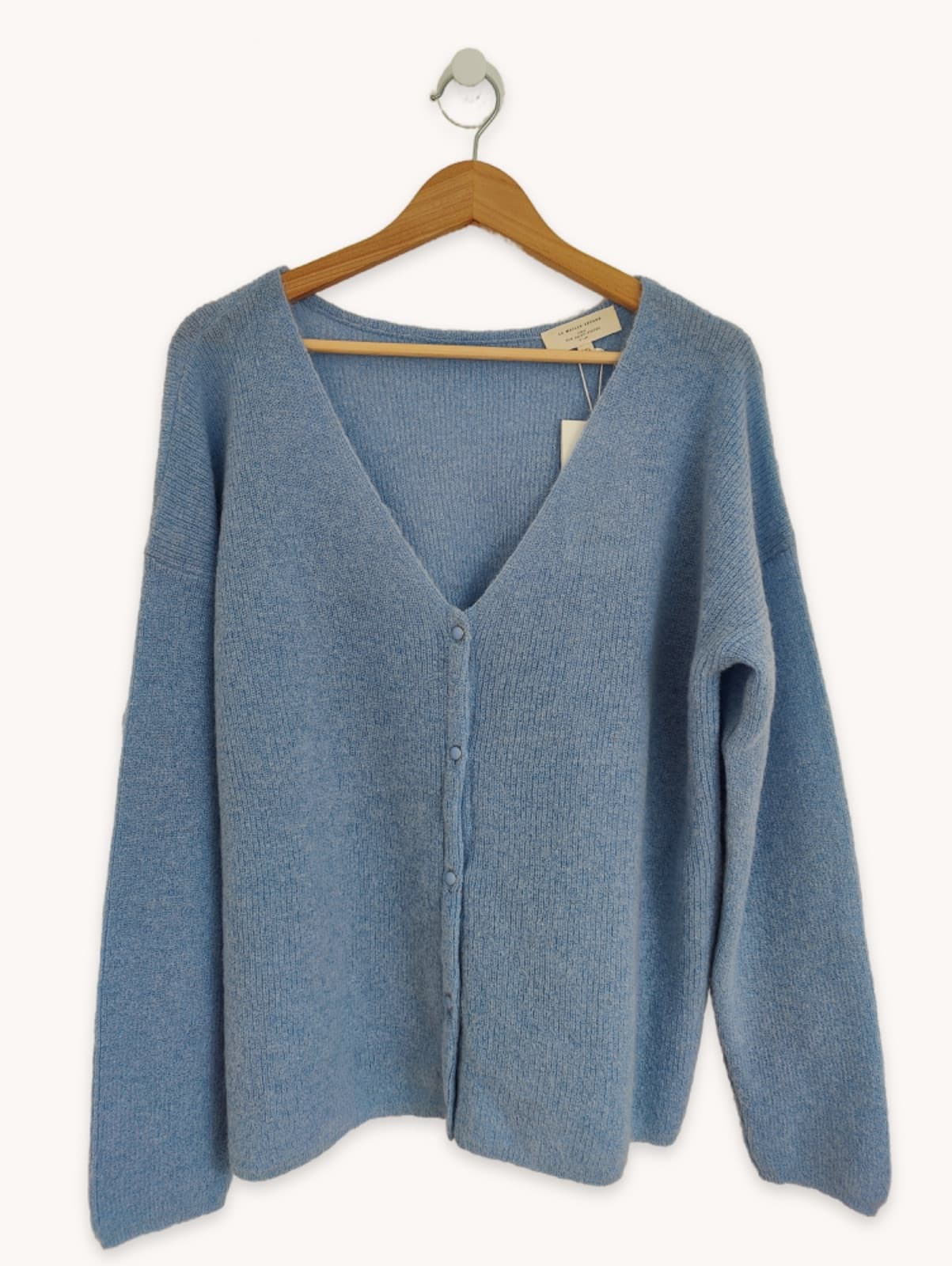 Gilet Sézane en mohair bleu ciel – Taille XXL — photo 1