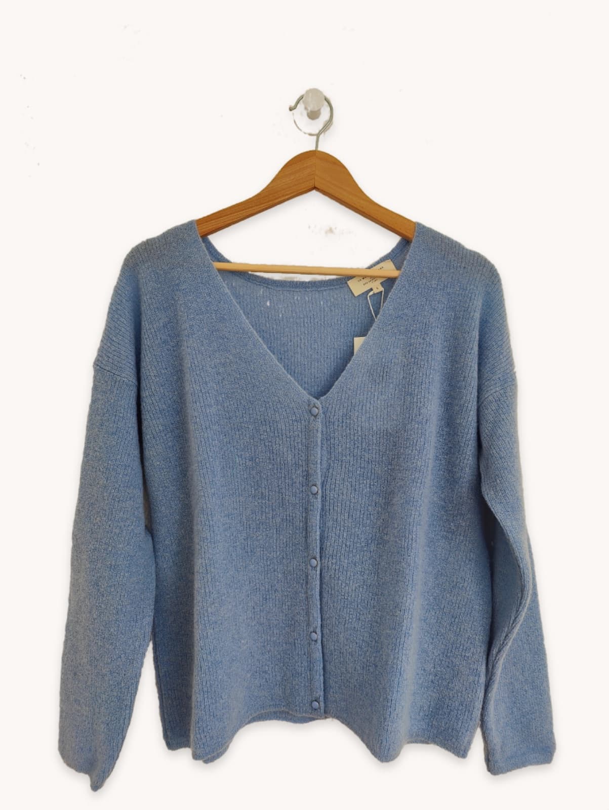 Gilet Sézane en mohair bleu ciel – Taille L — photo 1
