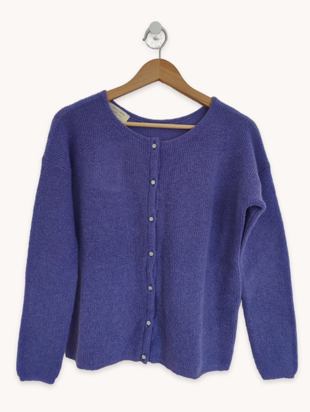 Cardigan Sézane en mohair violet – Taille S — photo 1