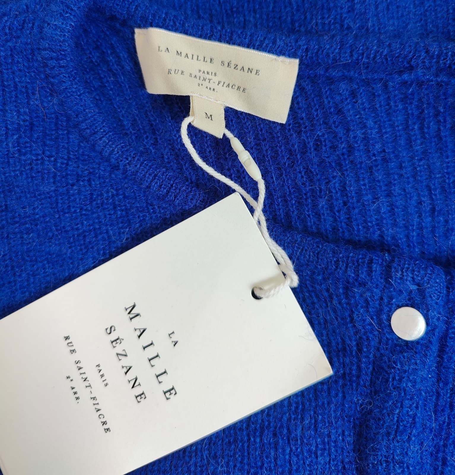 Cardigan Sézane en mohair bleu roi – Taille M — photo 5