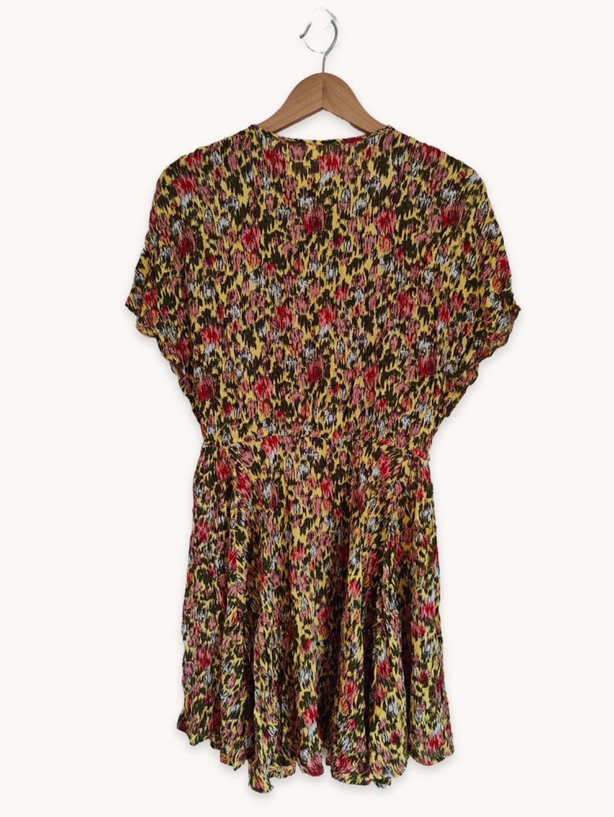 Robe Sfera à imprimé fleuri vert et rose – Taille S — photo 1
