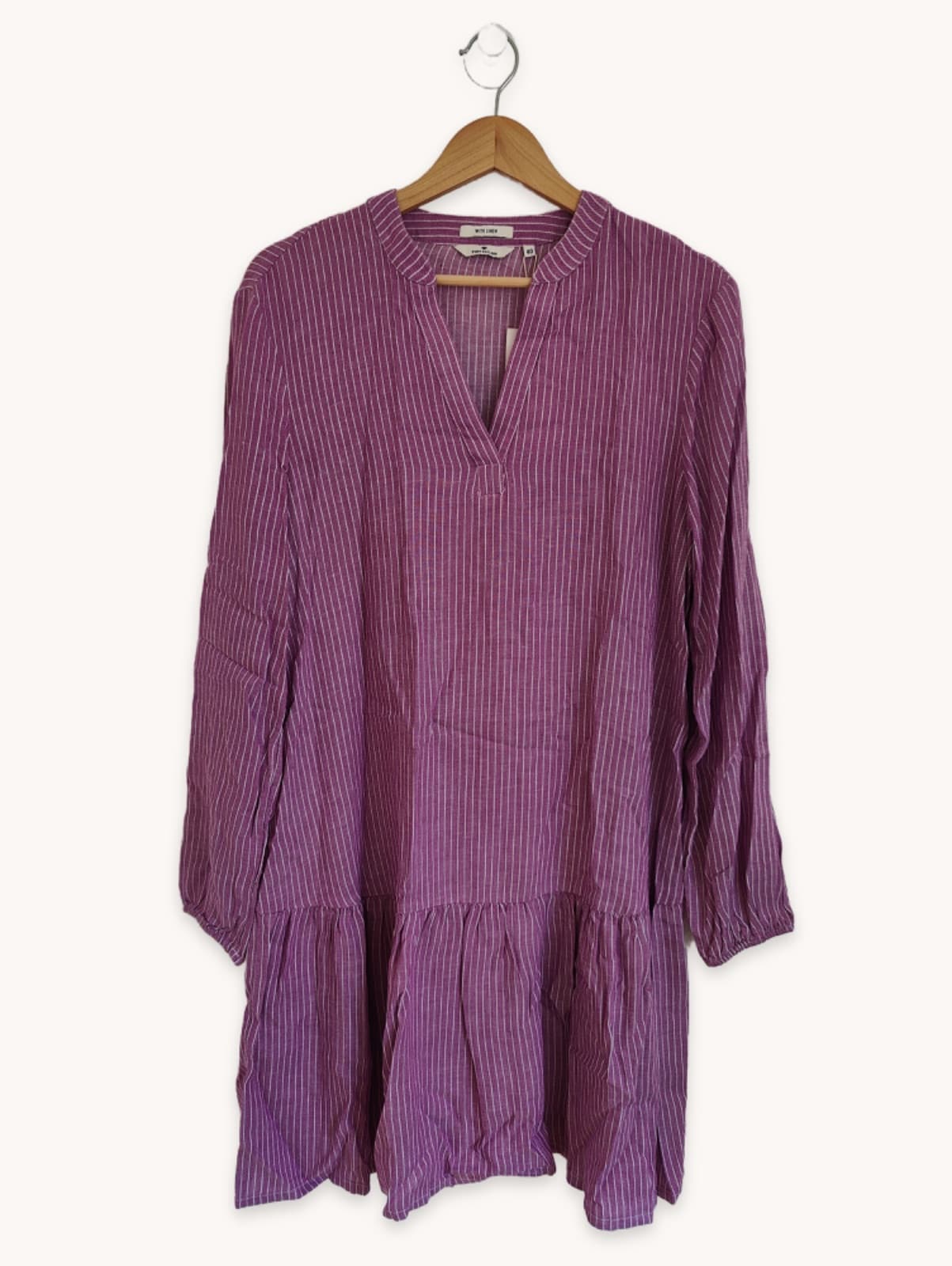 Robe Tom Tailor à fines rayures violettes – Taille 40 — photo 1