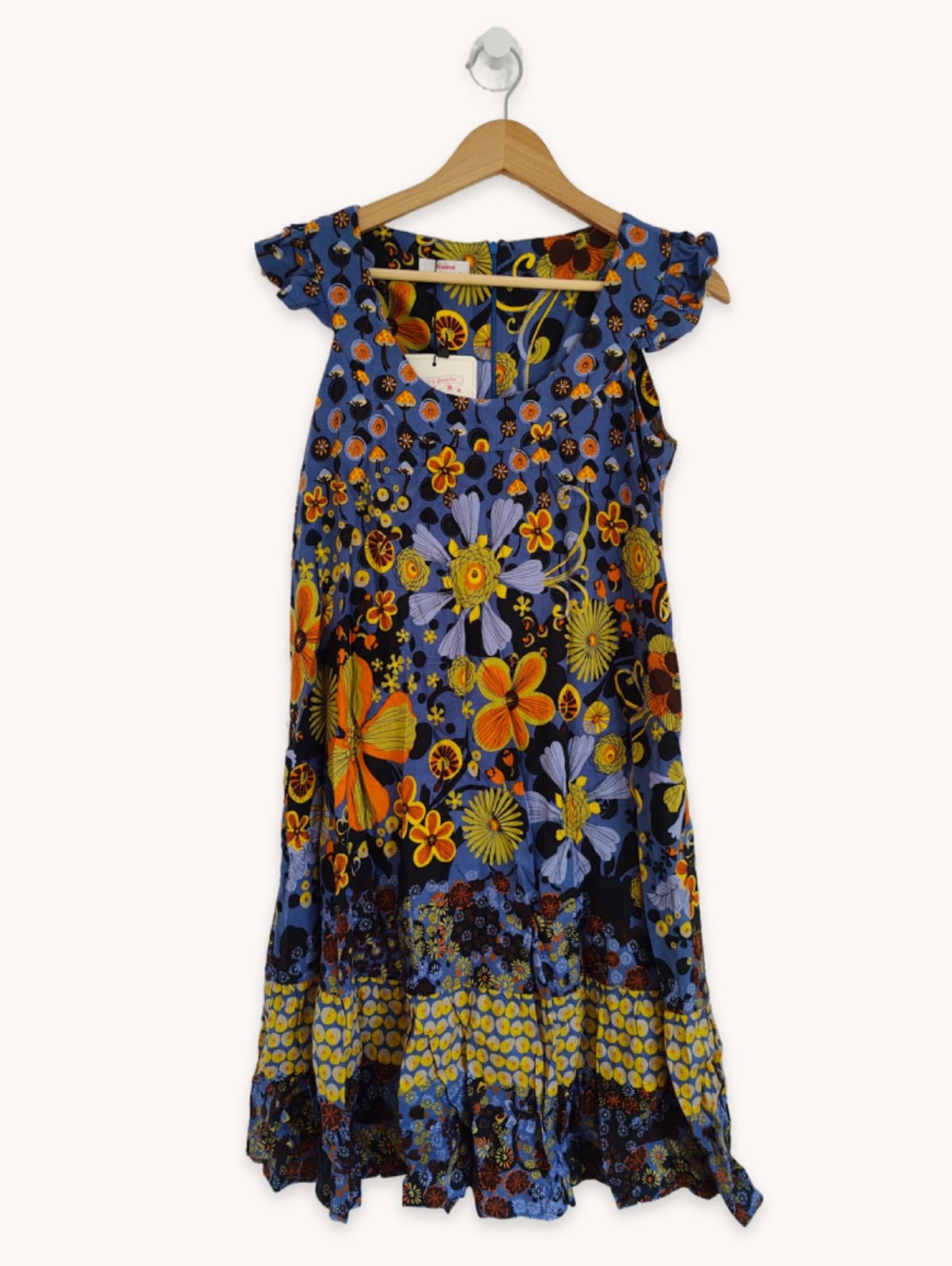 Divina Providencia jurk met retro bloemenprint – Maat 38