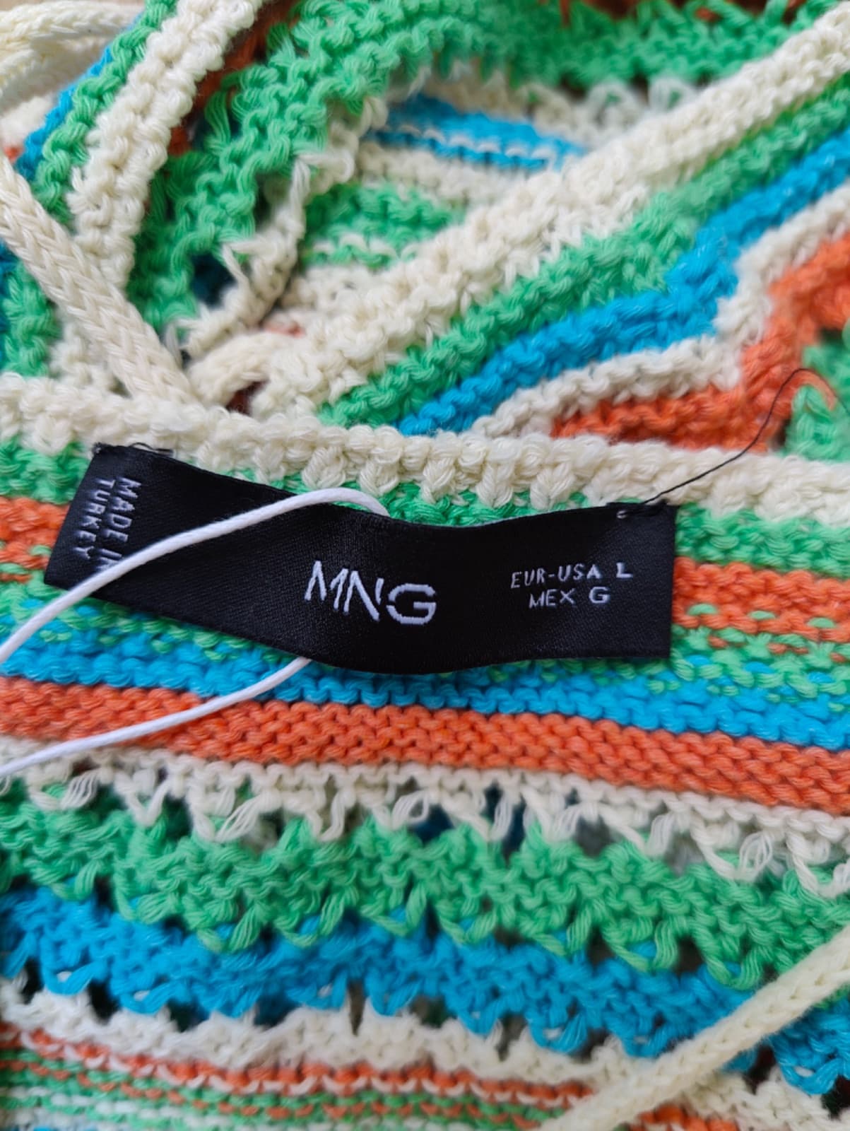 Top crochet multicolore à bretelles Mango – Taille L — photo 4