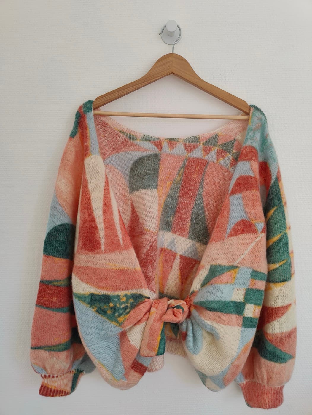 Pull Sézane en mohair à motif géométrique – Taille XXXL — photo 4