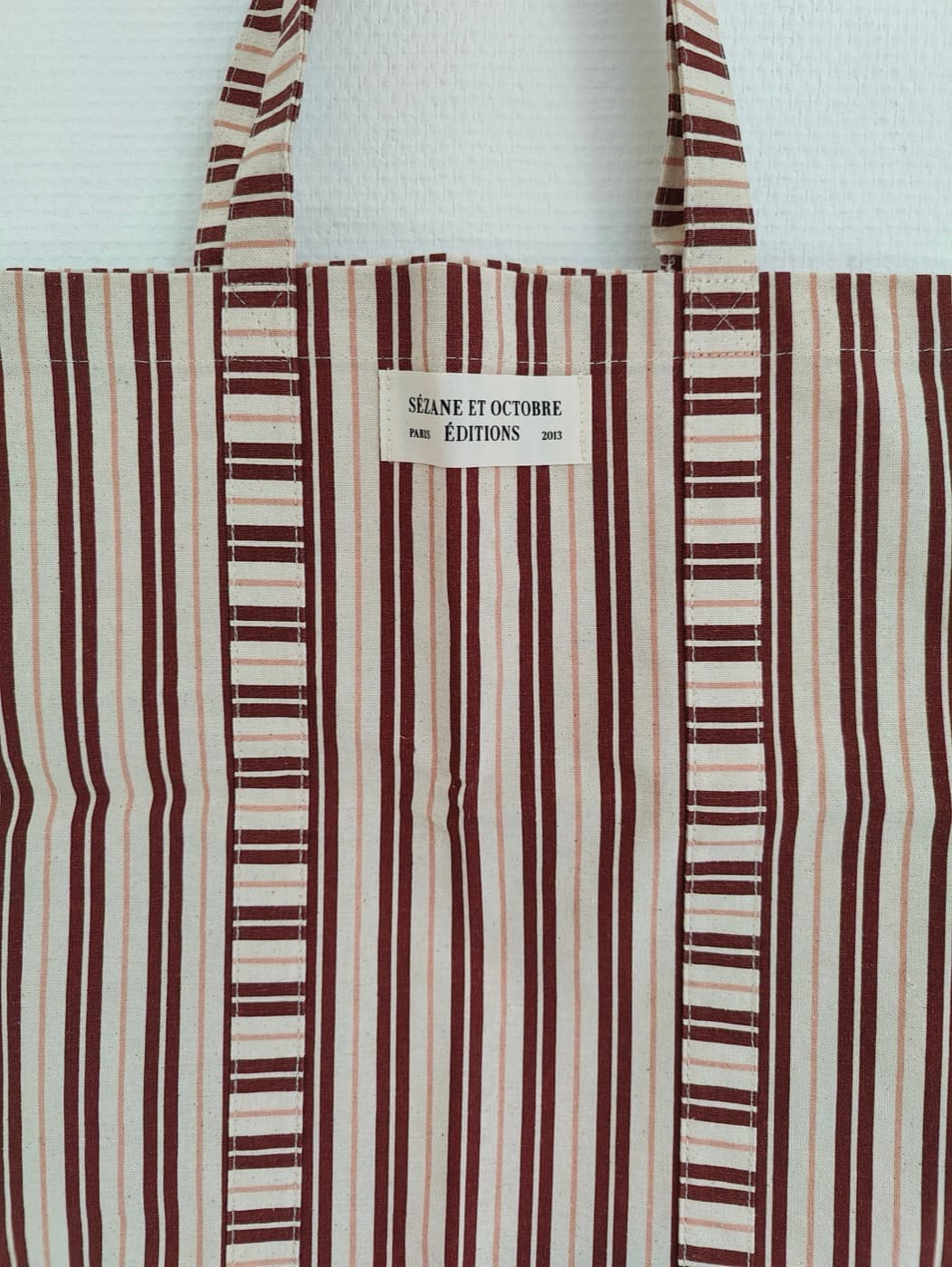 Sac cabas en toile rayée Sézane x Octobre Éditions — photo 2