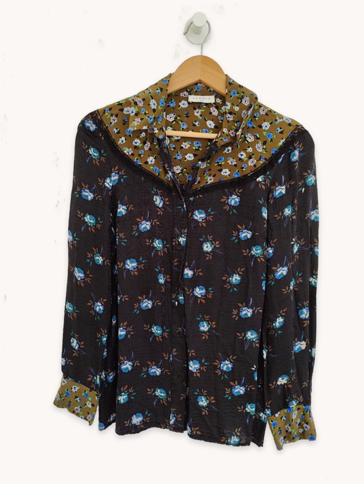 Sandro blouse met bloemenprint – Maat 1